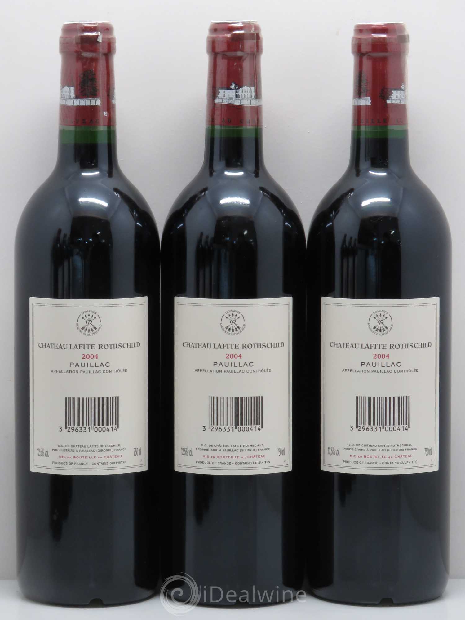 Château Lafite Rothschild 1er Grand Cru Classé 2004 - Lot de 6 bouteilles - 2