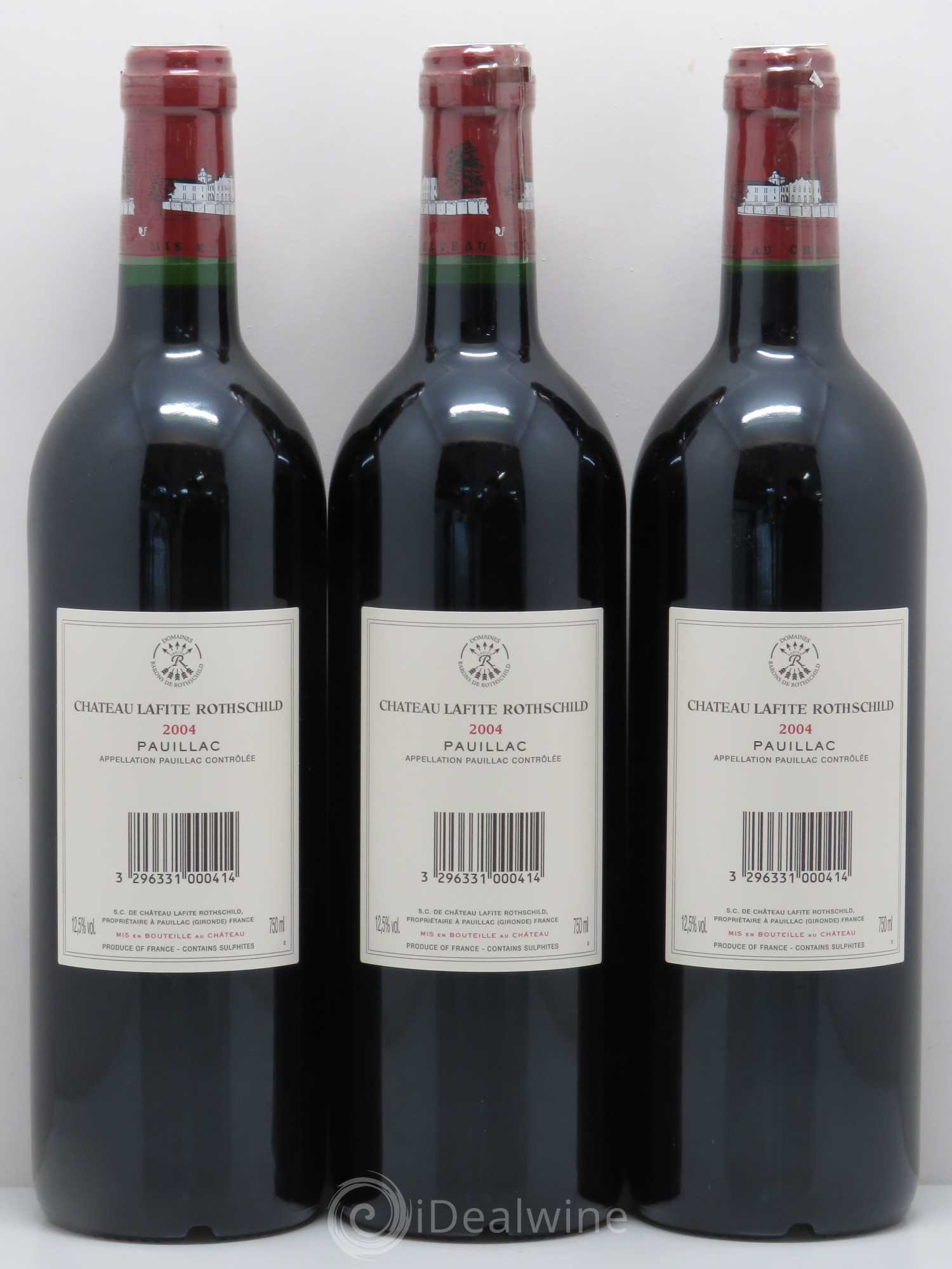 Château Lafite Rothschild 1er Grand Cru Classé 2004 - Lot de 6 bouteilles - 4