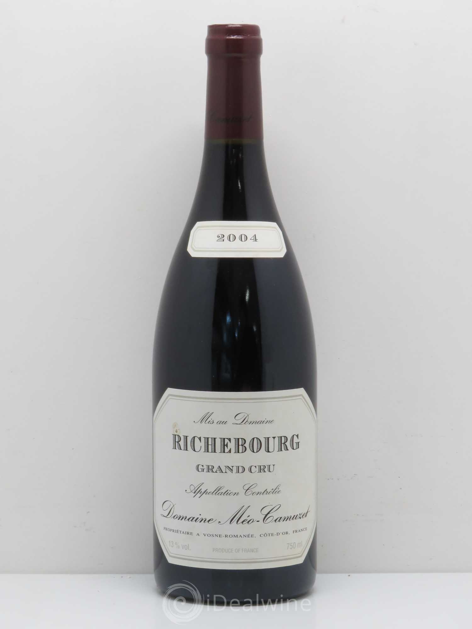Richebourg Grand Cru Méo-Camuzet (Domaine) 2004 - Lot de 1 bouteille - 0