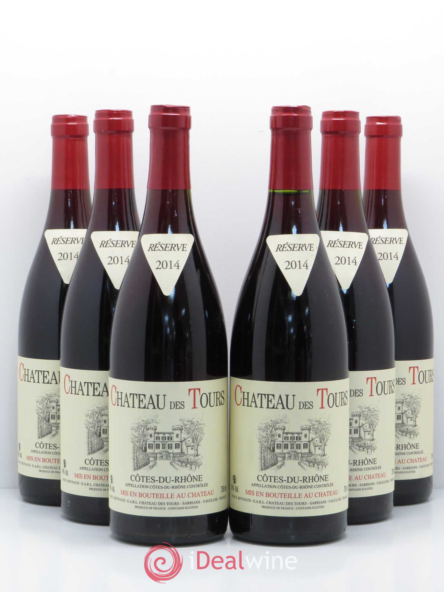Côtes-du-Rhône Château des Tours Emmanuel Reynaud 2014 - Lot de 6 bouteilles - 0