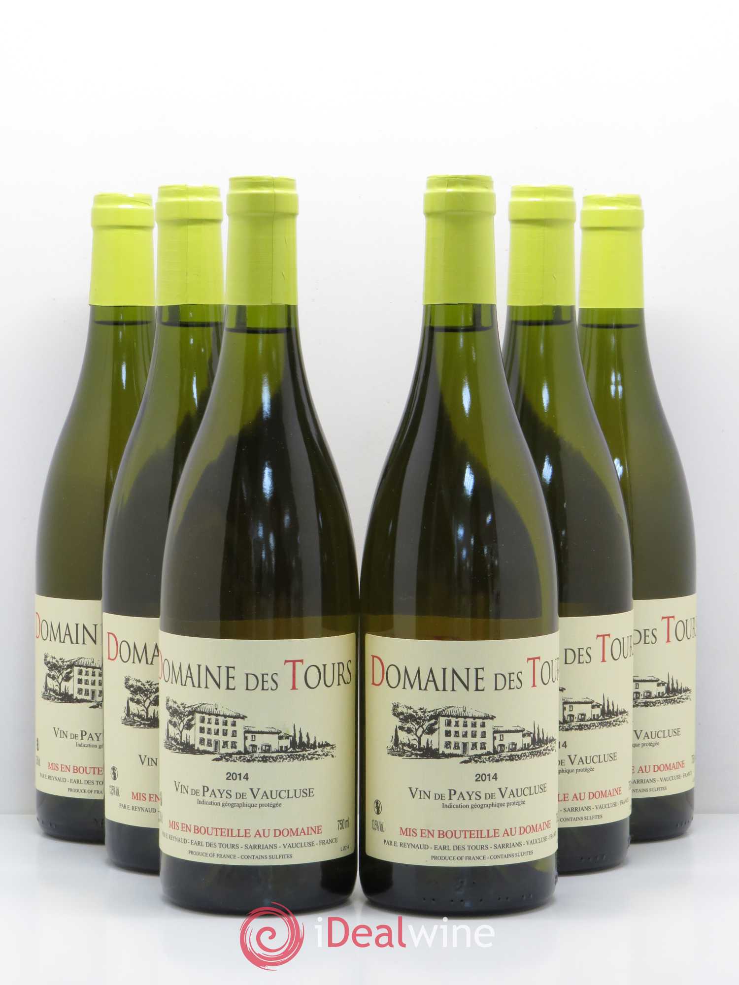 Vaucluse (Vin de Pays de Vaucluse) Domaine des Tours Emmanuel Reynaud (sans prix de réserve) 2014 - Lot de 6 bouteilles - 0