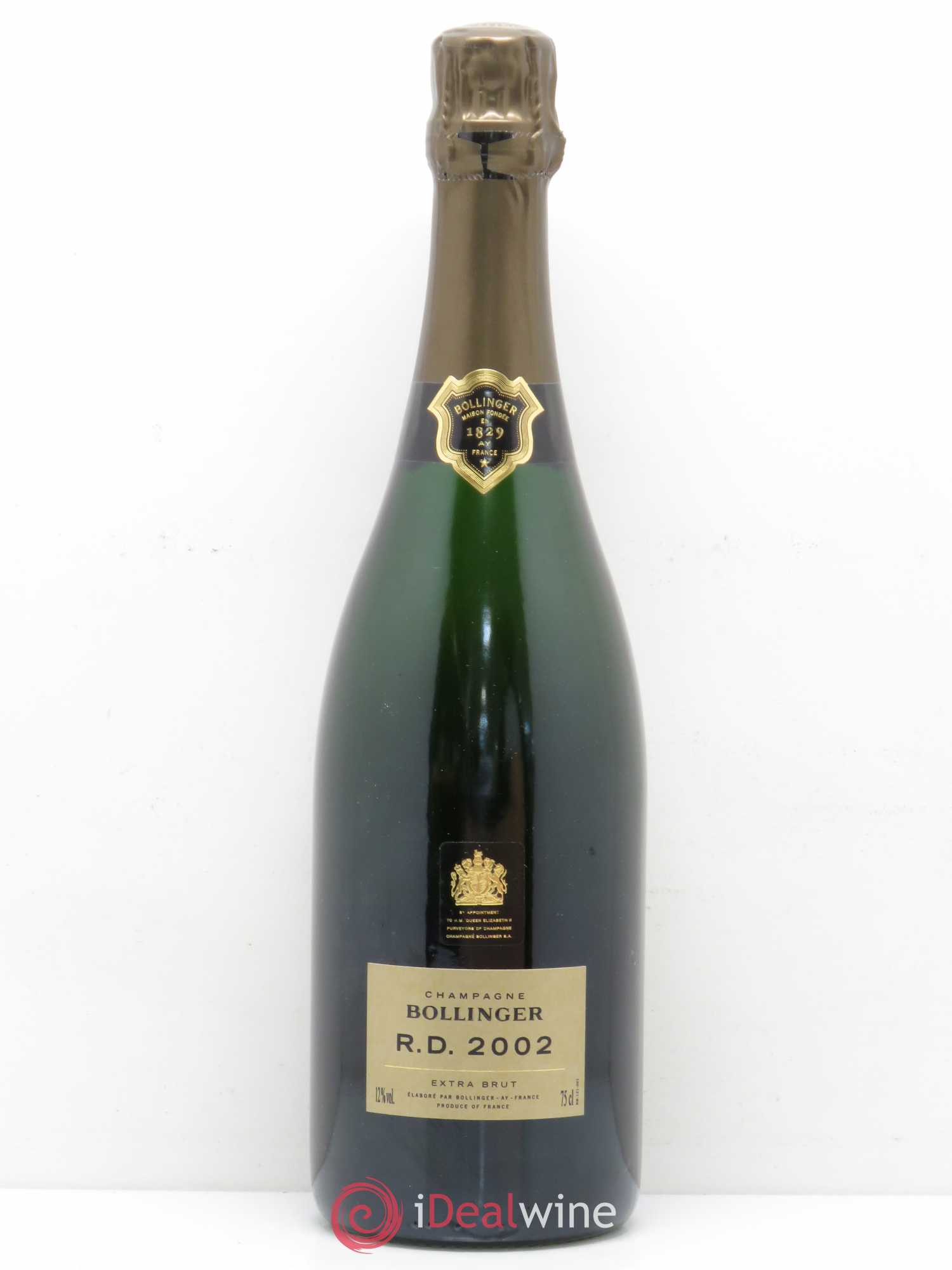 R.D. Extra-Brut Bollinger 2002 - Lot de 1 bouteille - 0