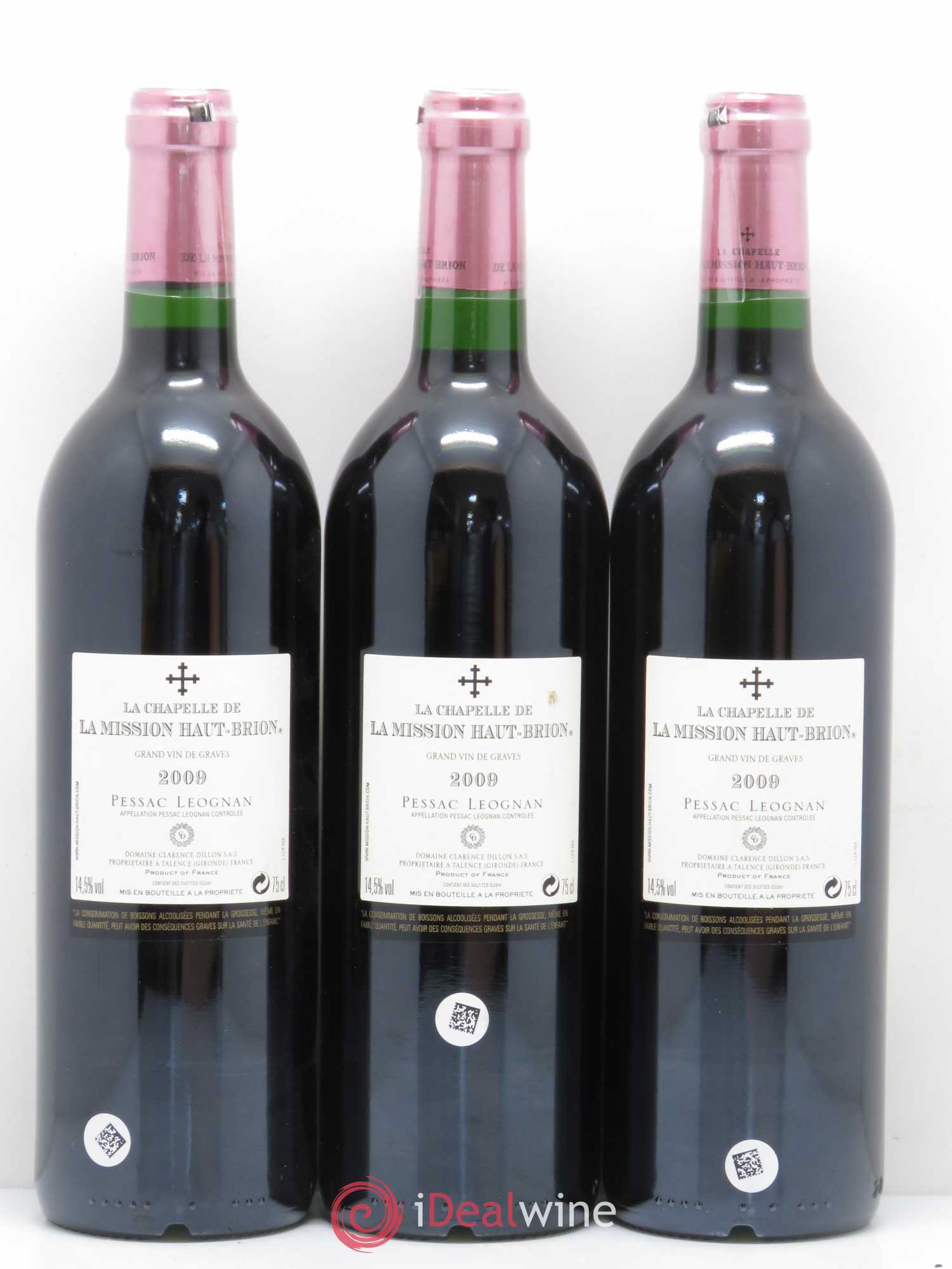 La Chapelle de La Mission Haut-Brion Second Vin 2009 - Lot de 3 bouteilles - 1