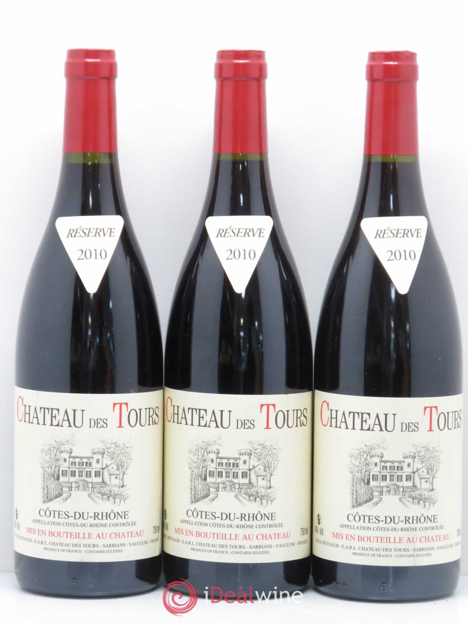 Côtes-du-Rhône Château des Tours Emmanuel Reynaud 2010 - Lot de 6 bouteilles - 2