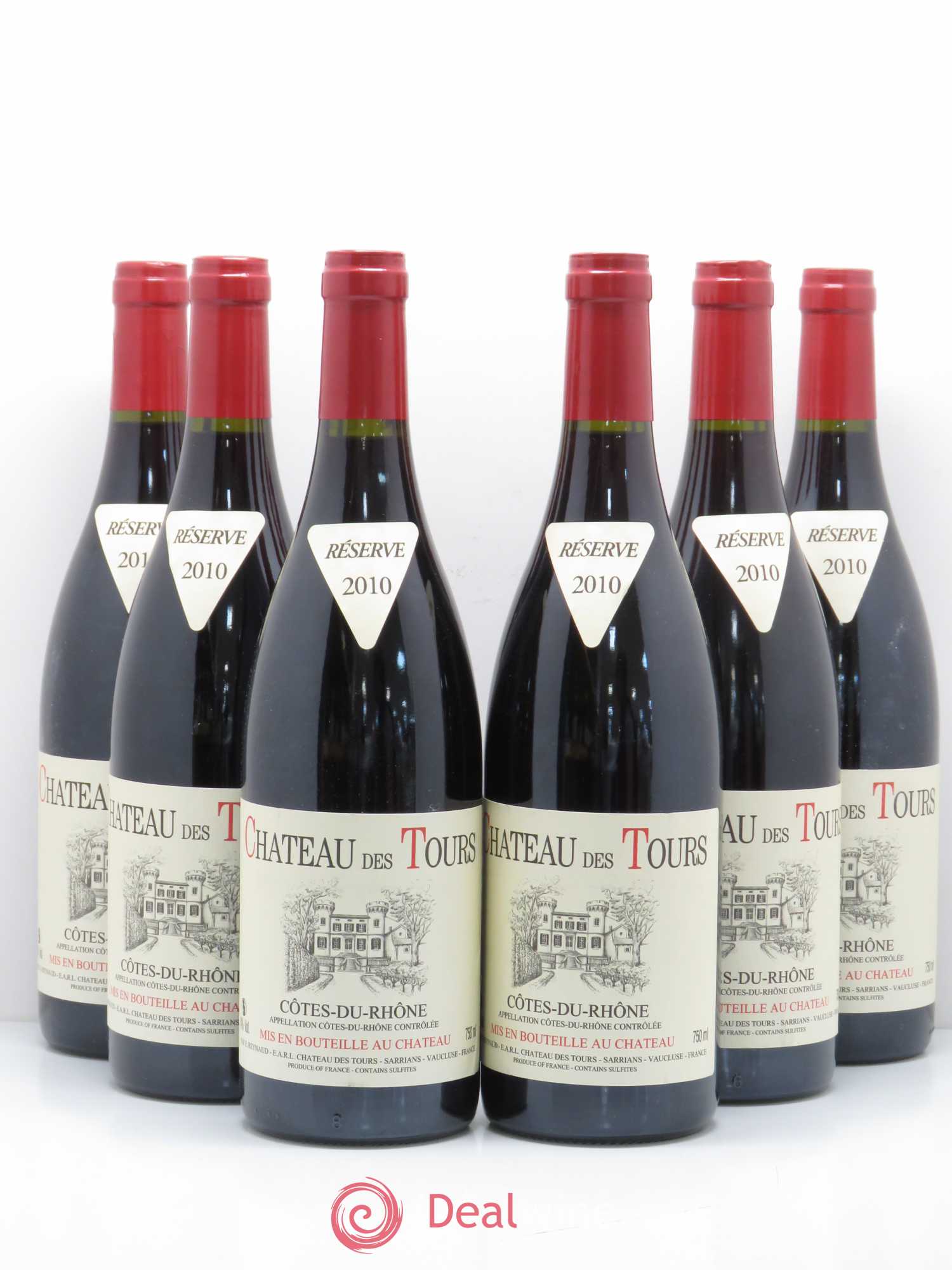 Côtes-du-Rhône Château des Tours Emmanuel Reynaud 2010 - Lot de 6 bouteilles - 0