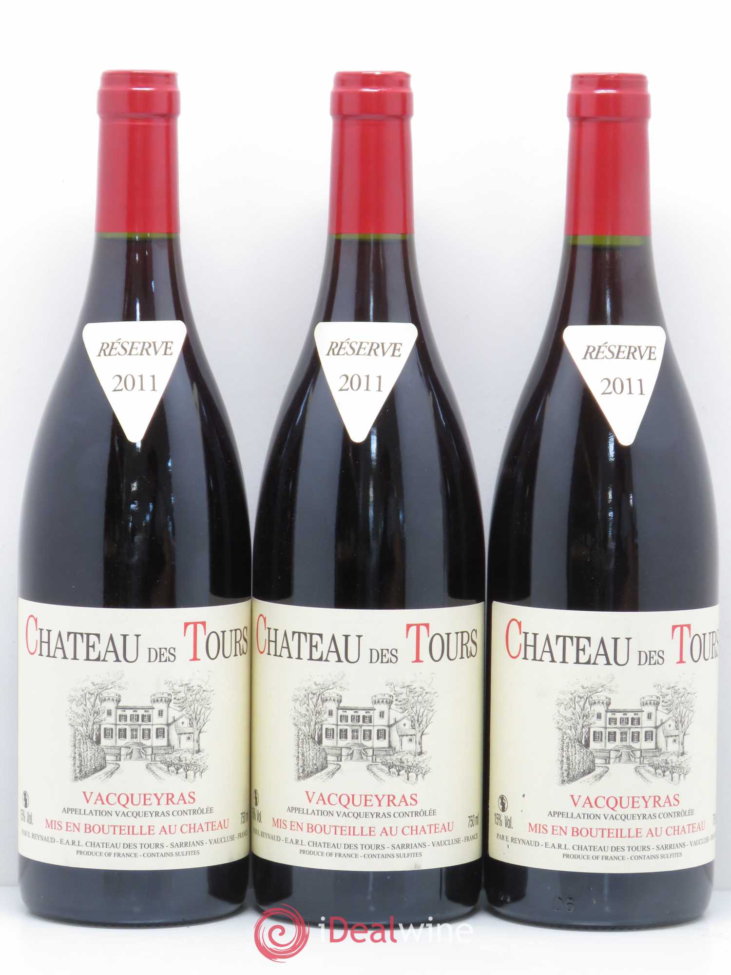 Vacqueyras Château des Tours Emmanuel Reynaud 2011 - Lot de 6 bouteilles - 2