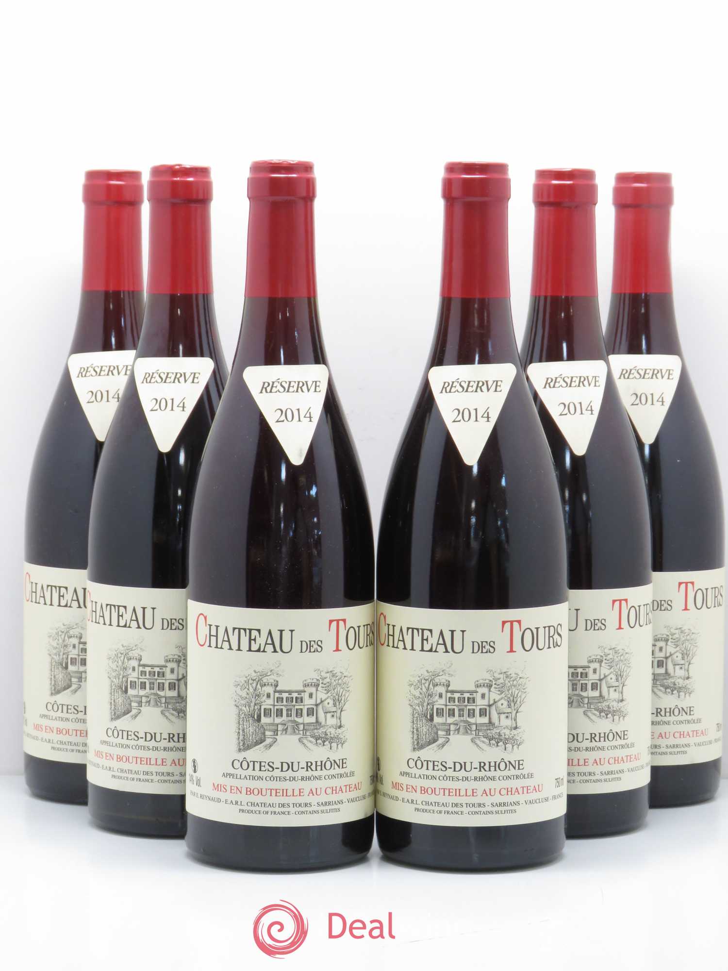 Côtes-du-Rhône Château des Tours Emmanuel Reynaud 2014 - Lot de 6 bouteilles - 0