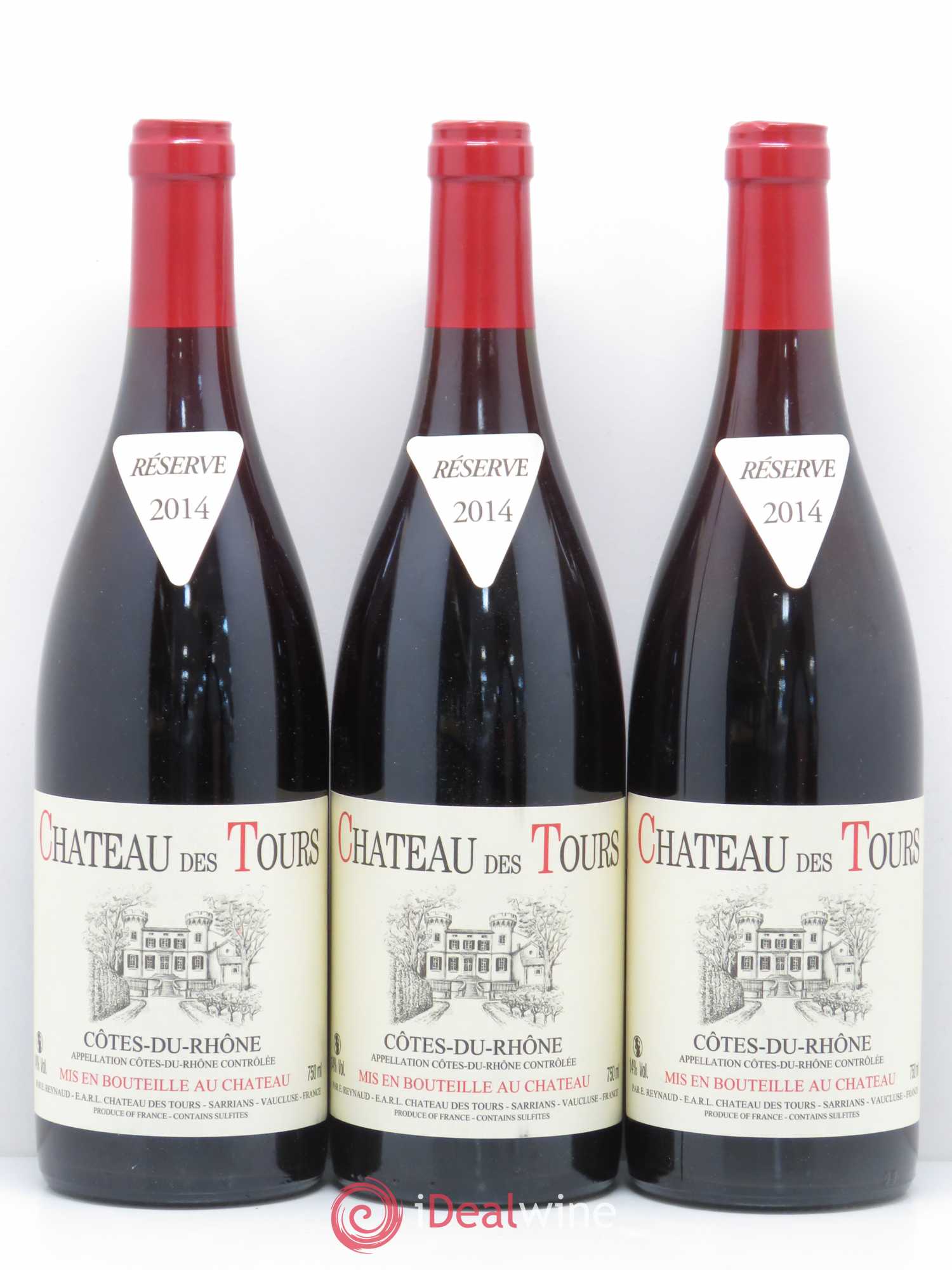 Côtes-du-Rhône Château des Tours Emmanuel Reynaud 2014 - Lot de 3 bouteilles - 0