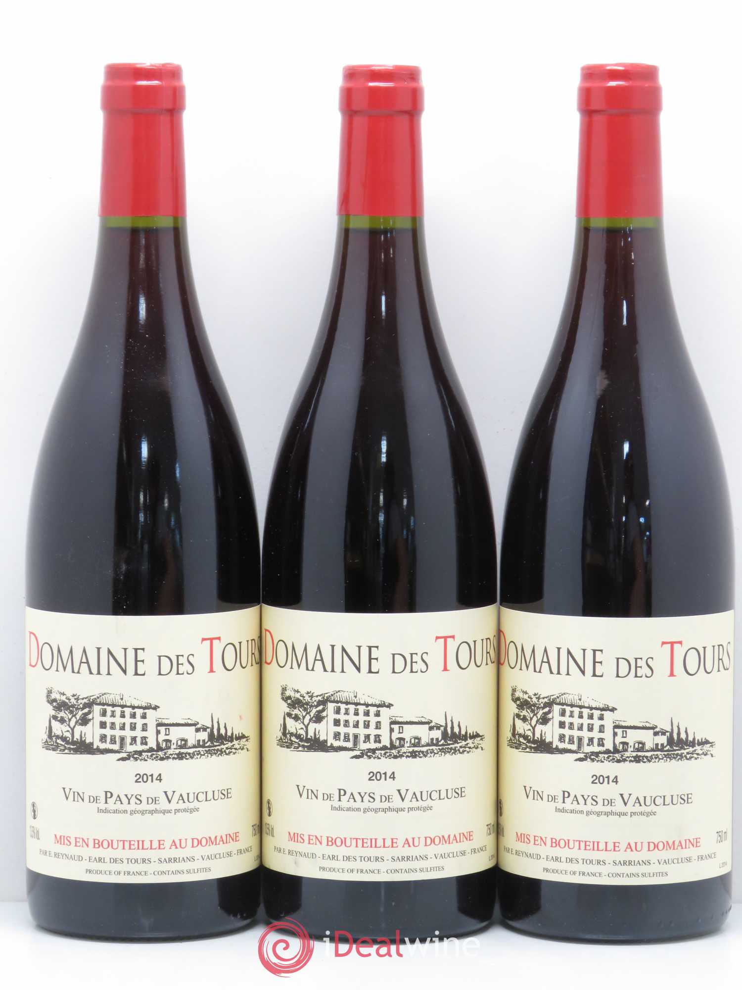 IGP Vaucluse (Vin de Pays de Vaucluse) Domaine des Tours Emmanuel Reynaud 2014 - Lot de 6 bouteilles - 1