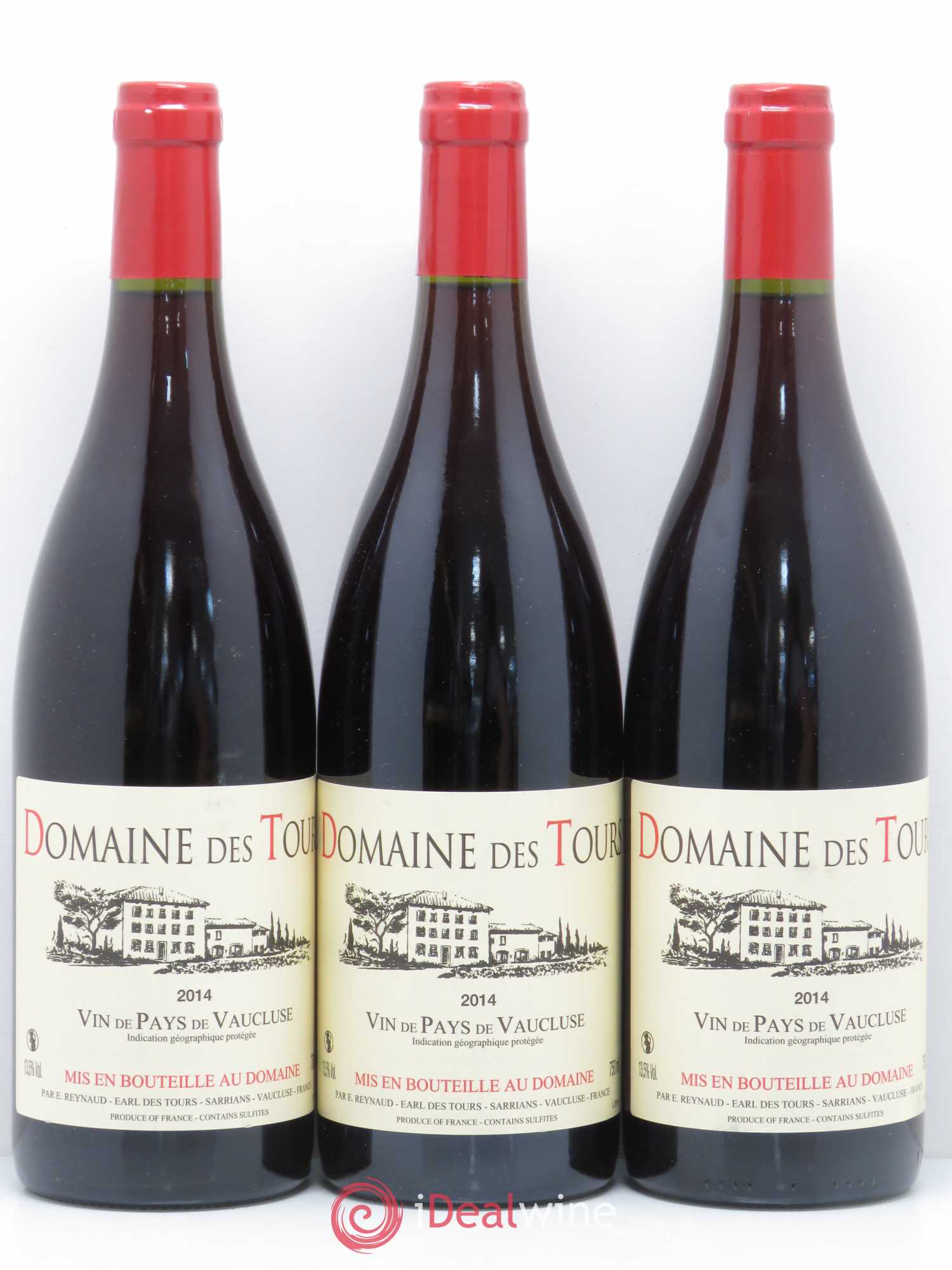 IGP Vaucluse (Vin de Pays de Vaucluse) Domaine des Tours Emmanuel Reynaud 2014 - Lot de 6 bouteilles - 2