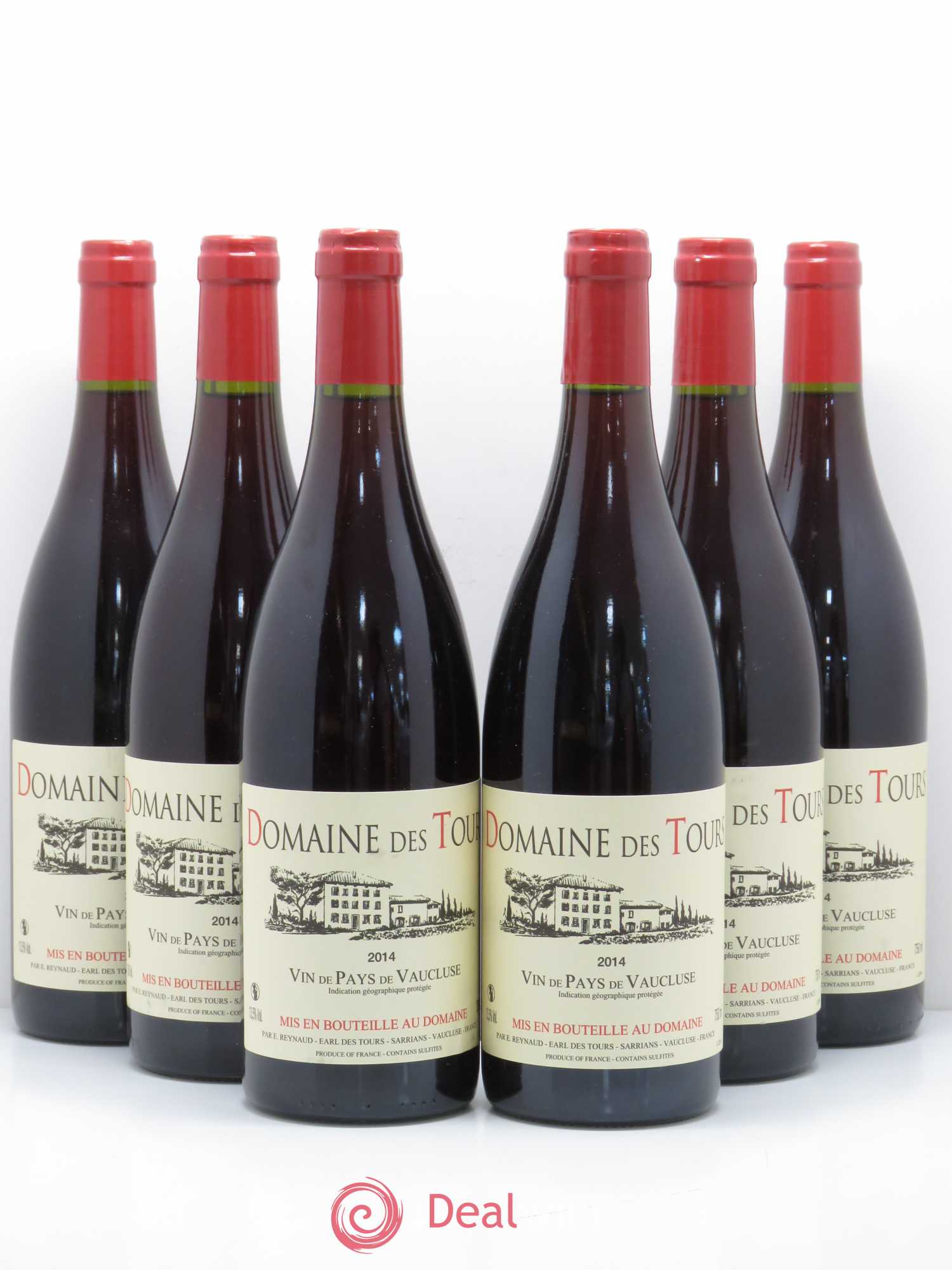 IGP Vaucluse (Vin de Pays de Vaucluse) Domaine des Tours Emmanuel Reynaud 2014 - Lot de 6 bouteilles - 0