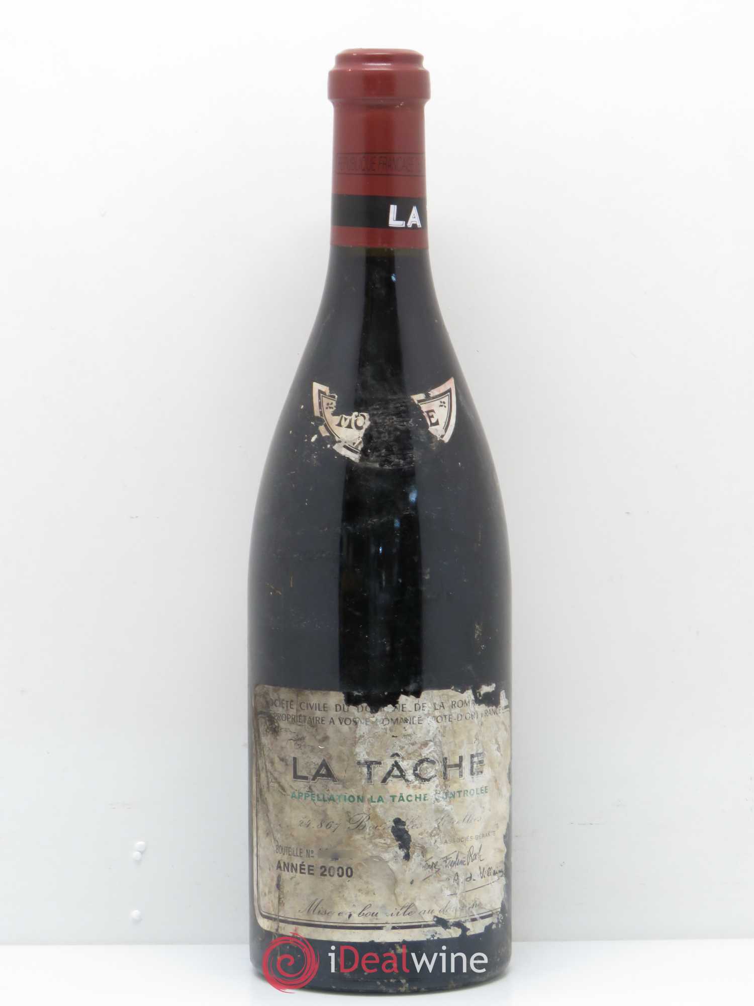 La Tâche Grand Cru Domaine de la Romanée-Conti 2000 - Lot de 1 bouteille - 0