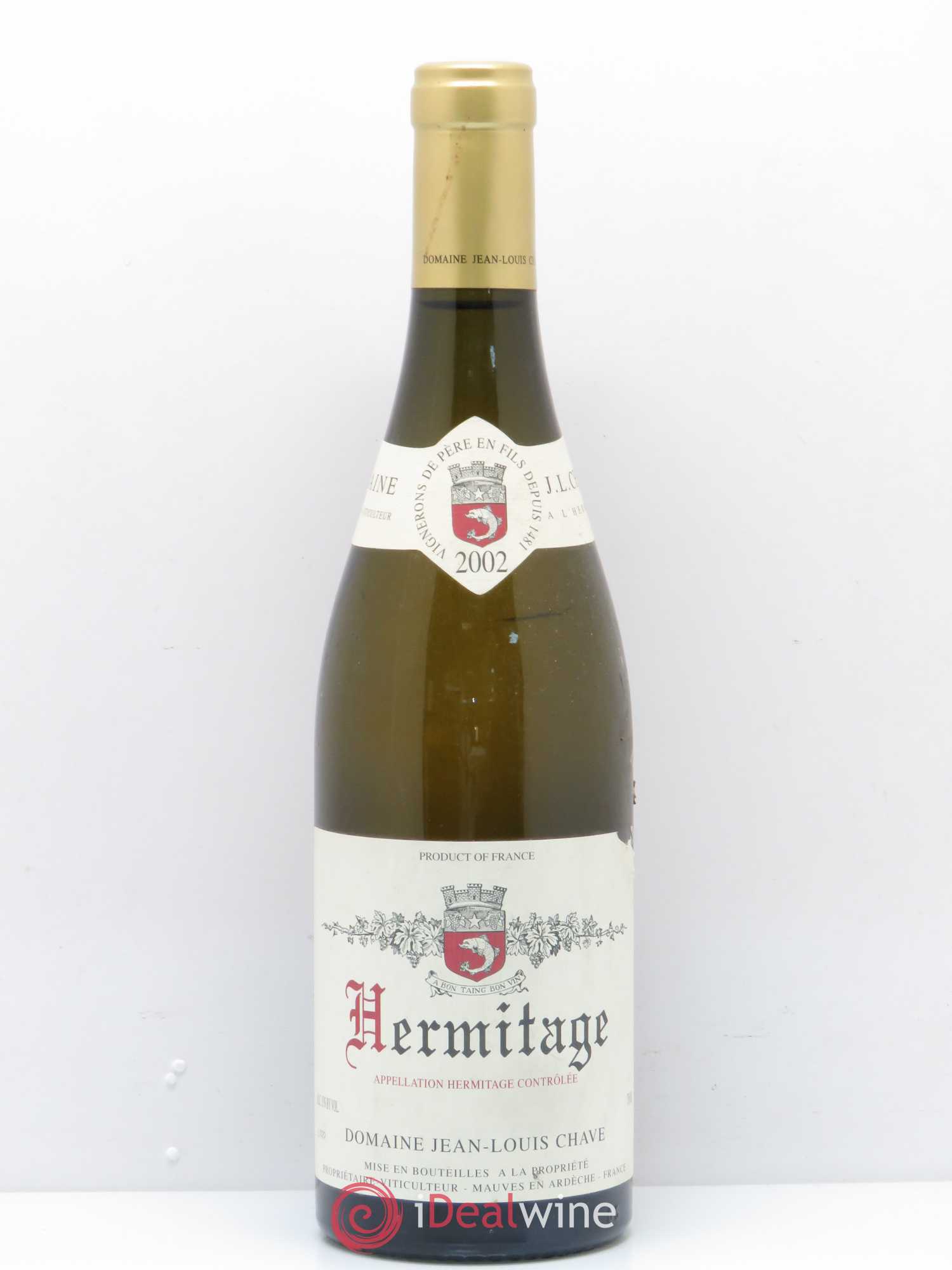 Hermitage Jean-Louis Chave (sans prix de réserve) 2002 - Lot de 1 bouteille - 0