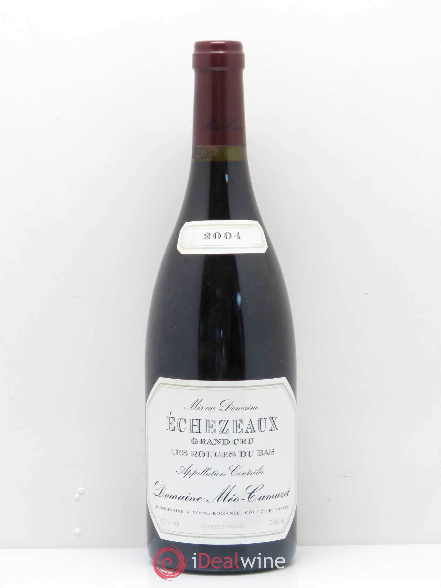 Echezeaux Grand Cru Les Rouges du Bas Méo-Camuzet (Domaine) Les rouges du bas 2004 - Lot de 1 bouteille - 0