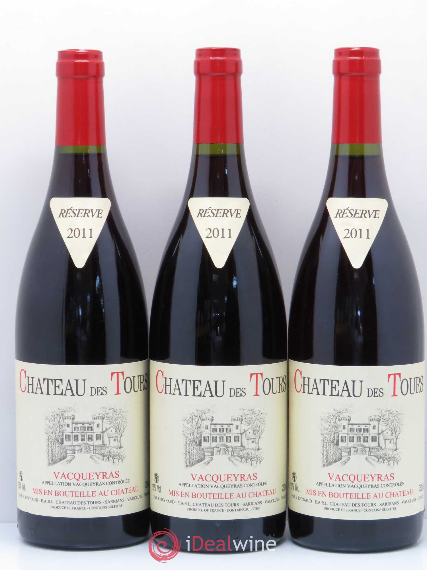 Vacqueyras Château des Tours Emmanuel Reynaud (sans prix de réserve) 2011 - Lot de 6 bouteilles - 2
