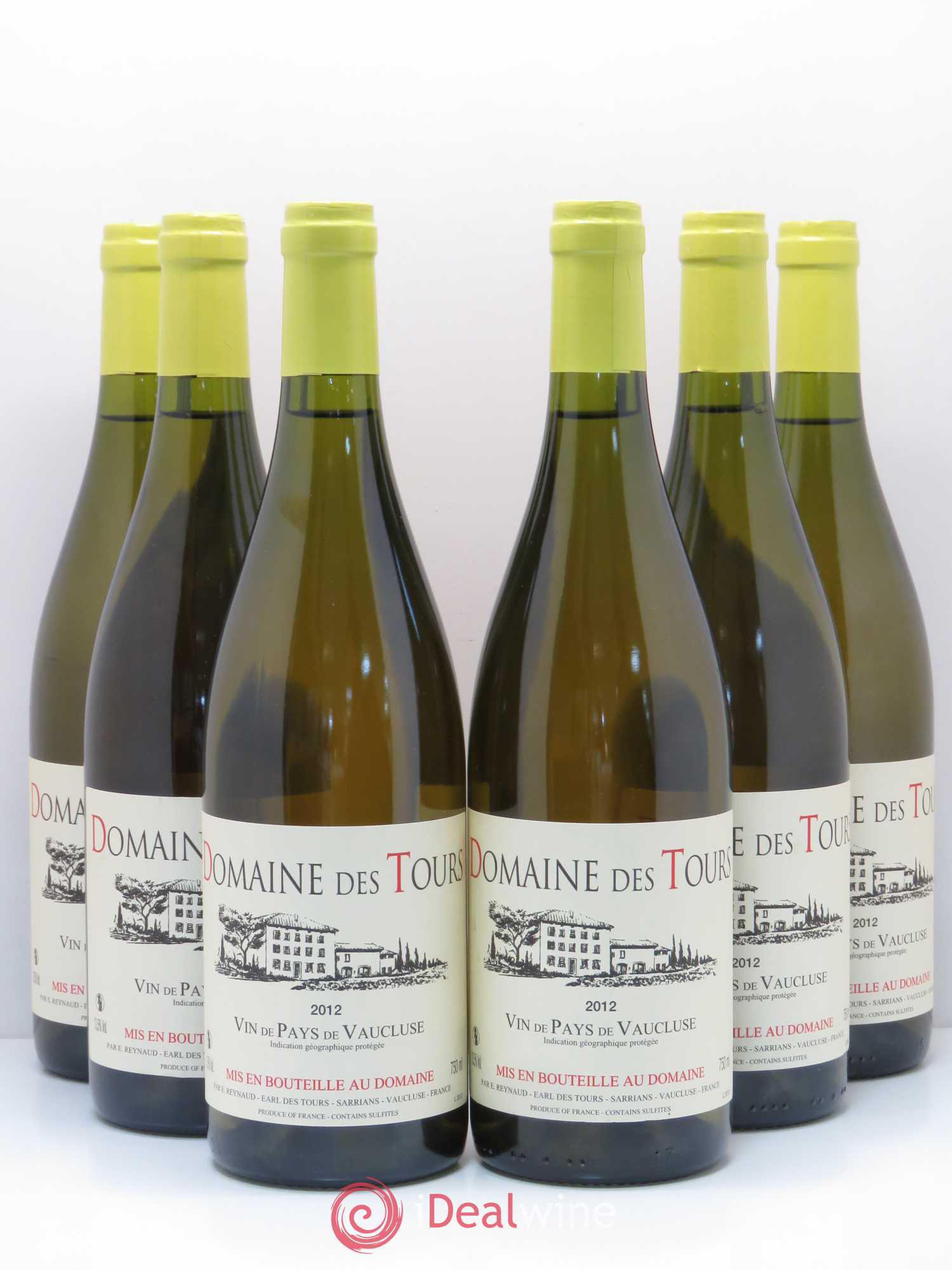 Vaucluse (Vin de Pays de Vaucluse) Domaine des Tours Emmanuel Reynaud (sans prix de réserve) 2012 - Lot de 6 bouteilles - 0