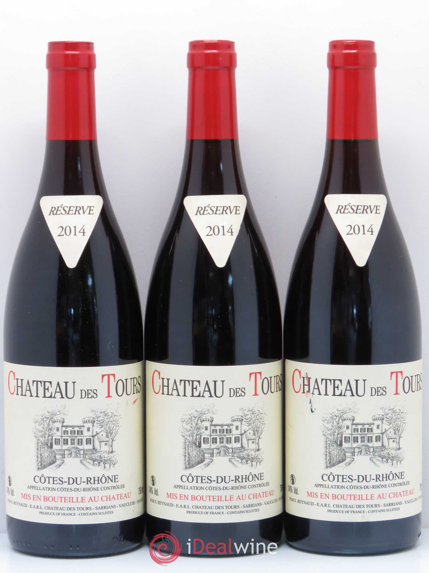 Côtes-du-Rhône Château des Tours Emmanuel Reynaud 2014 - Lot de 6 bouteilles - 1