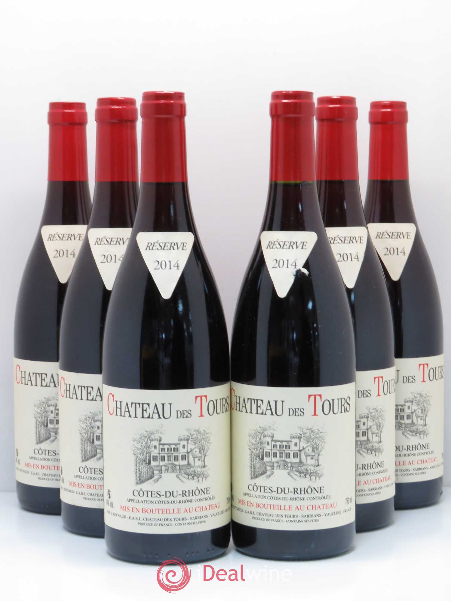 Côtes-du-Rhône Château des Tours Emmanuel Reynaud 2014 - Lot de 6 bouteilles - 0