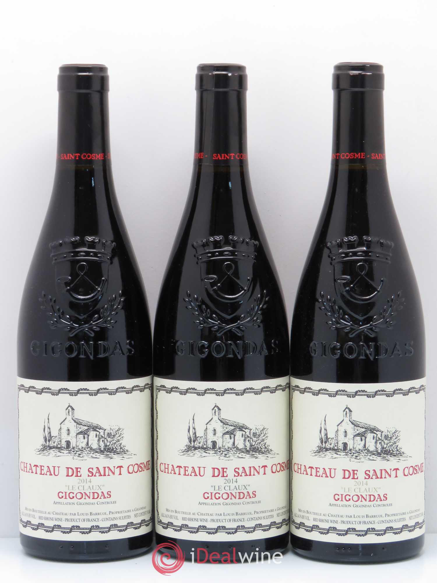 Gigondas Le Claux Saint Cosme (sans prix de réserve) 2014 - Lot de 6 bouteilles - 2