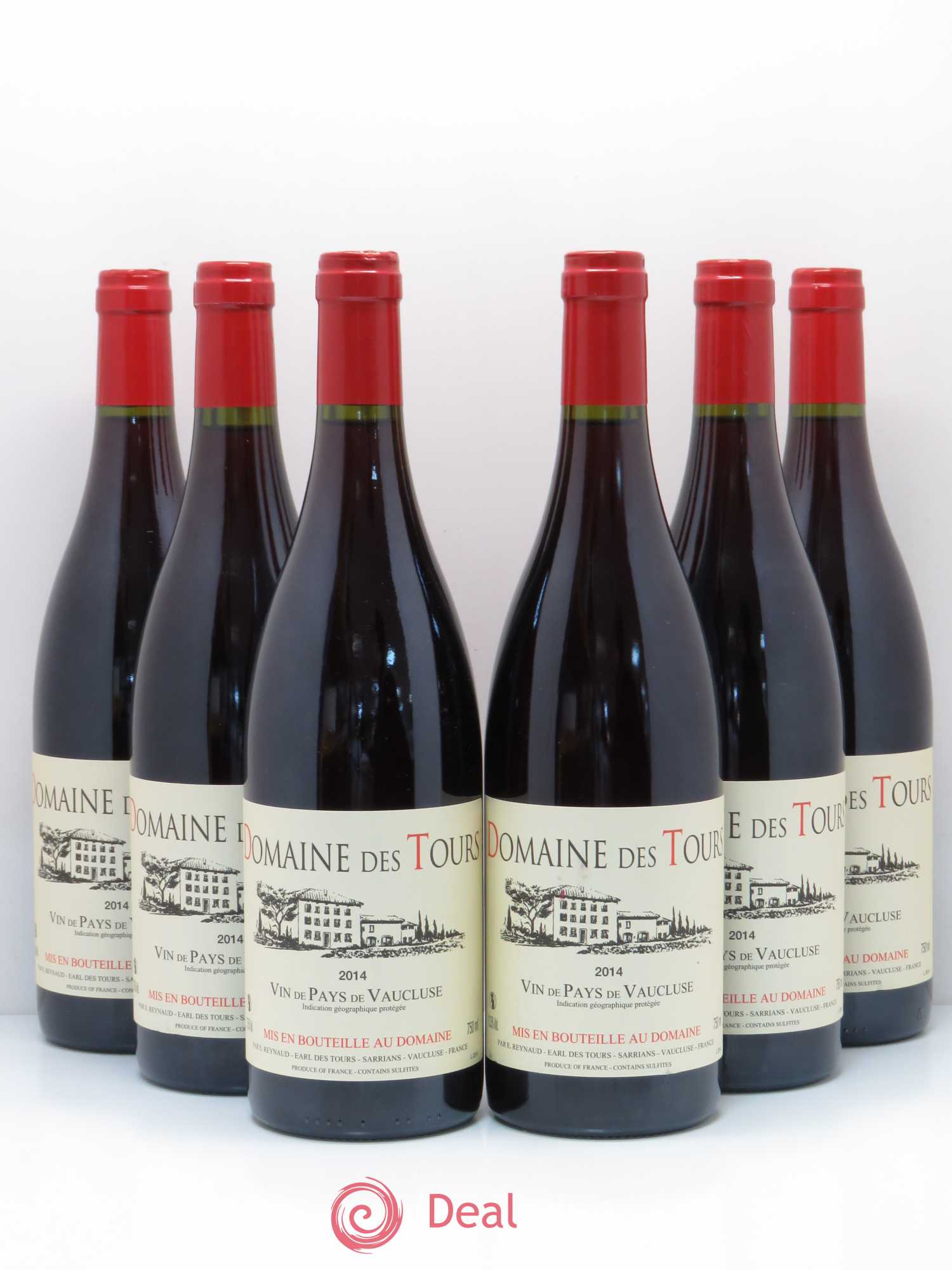 Vaucluse (Vin de Pays de Vaucluse) Domaine des Tours Emmanuel Reynaud 2014 - Lot de 6 bouteilles - 0