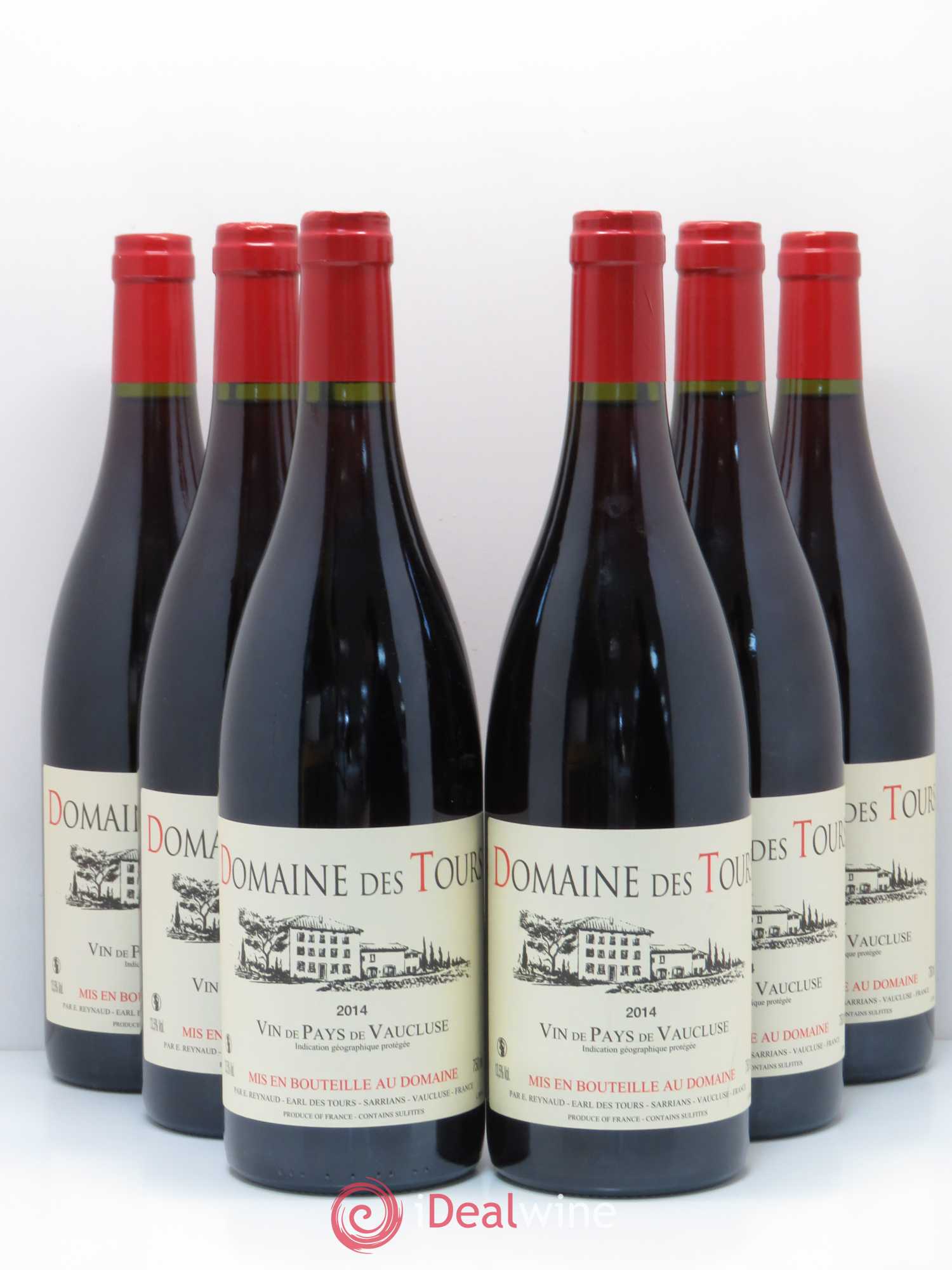Vaucluse (Vin de Pays de Vaucluse) Domaine des Tours Emmanuel Reynaud 2014 - Lot de 6 bouteilles - 0