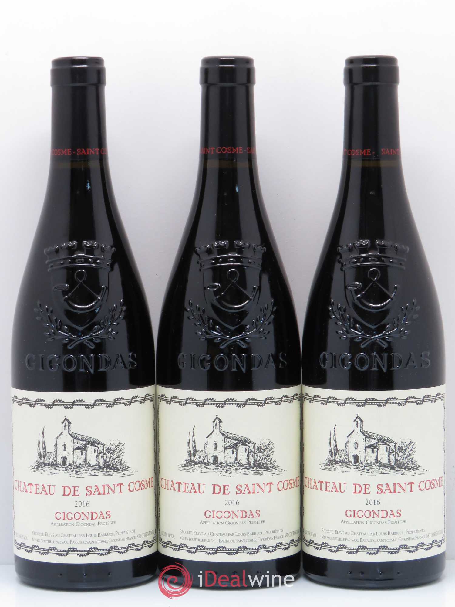 Gigondas Saint Cosme (sans prix de réserve) 2016 - Lot de 6 bouteilles - 1