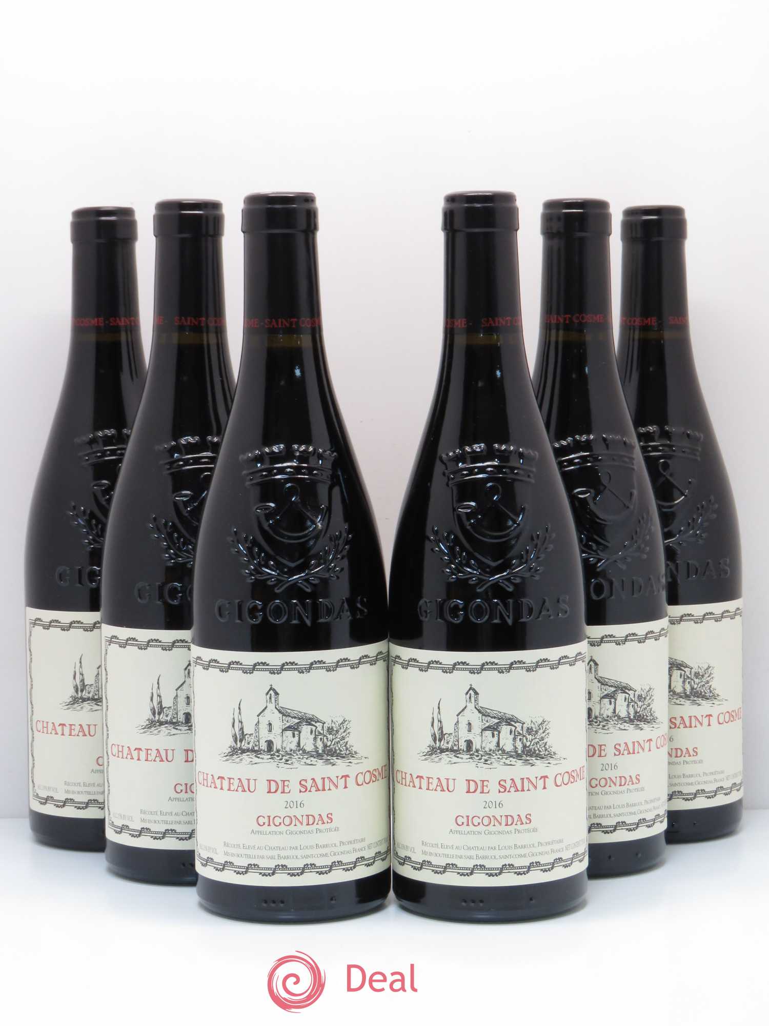 Gigondas Saint Cosme (sans prix de réserve) 2016 - Lot de 6 bouteilles - 0