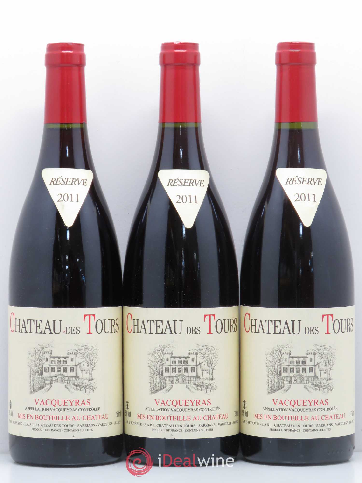 Vacqueyras Château des Tours Emmanuel Reynaud 2011 - Lot de 6 bouteilles - 2