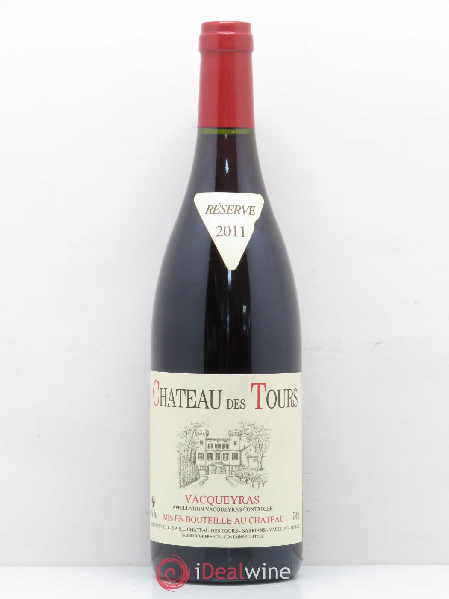 Vacqueyras Château des Tours Emmanuel Reynaud 2011 - Lot de 1 bouteille - 0