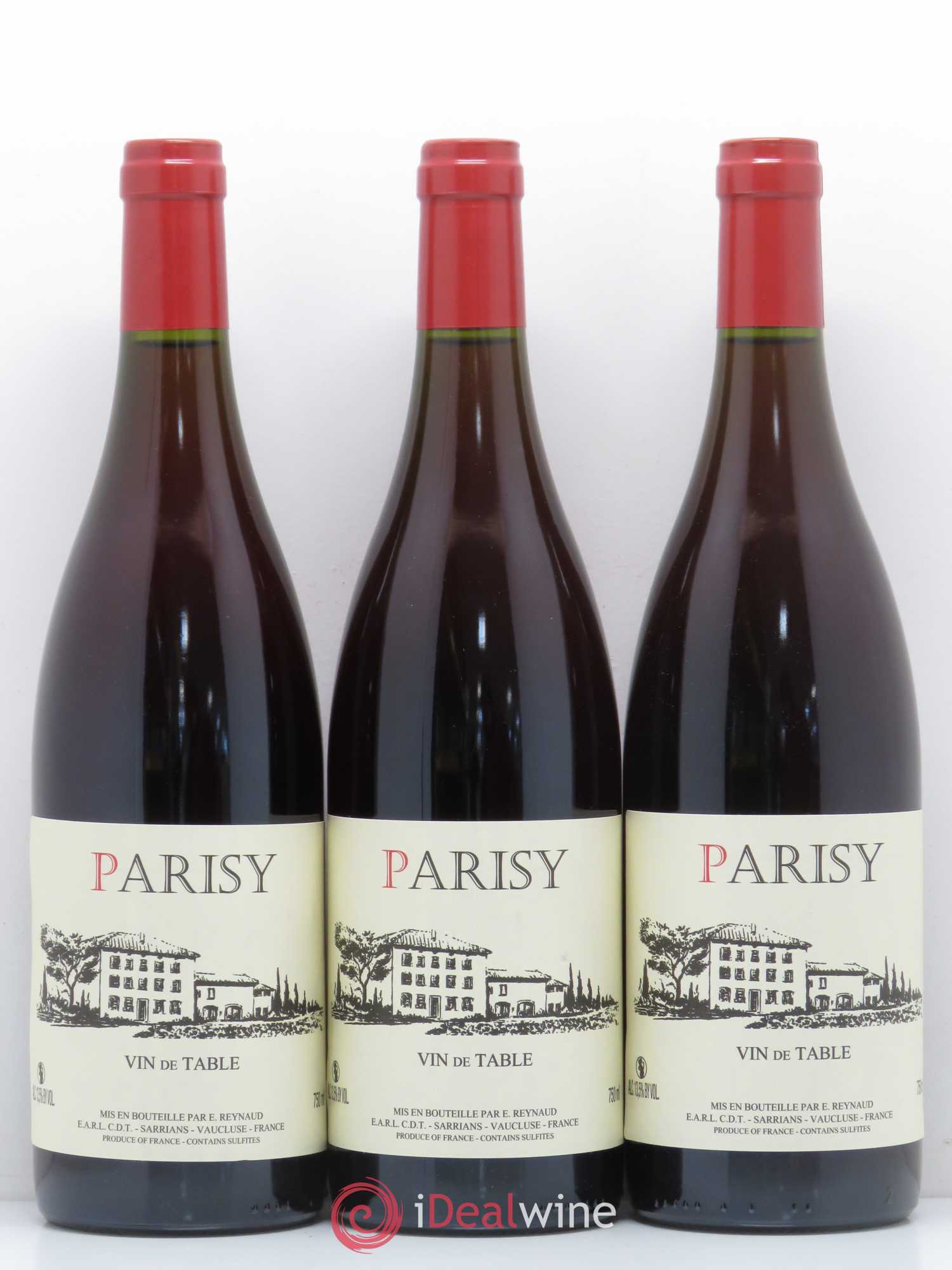 Vin de Table Parisy Emmanuel Reynaud - Lot de 3 bouteilles - 0