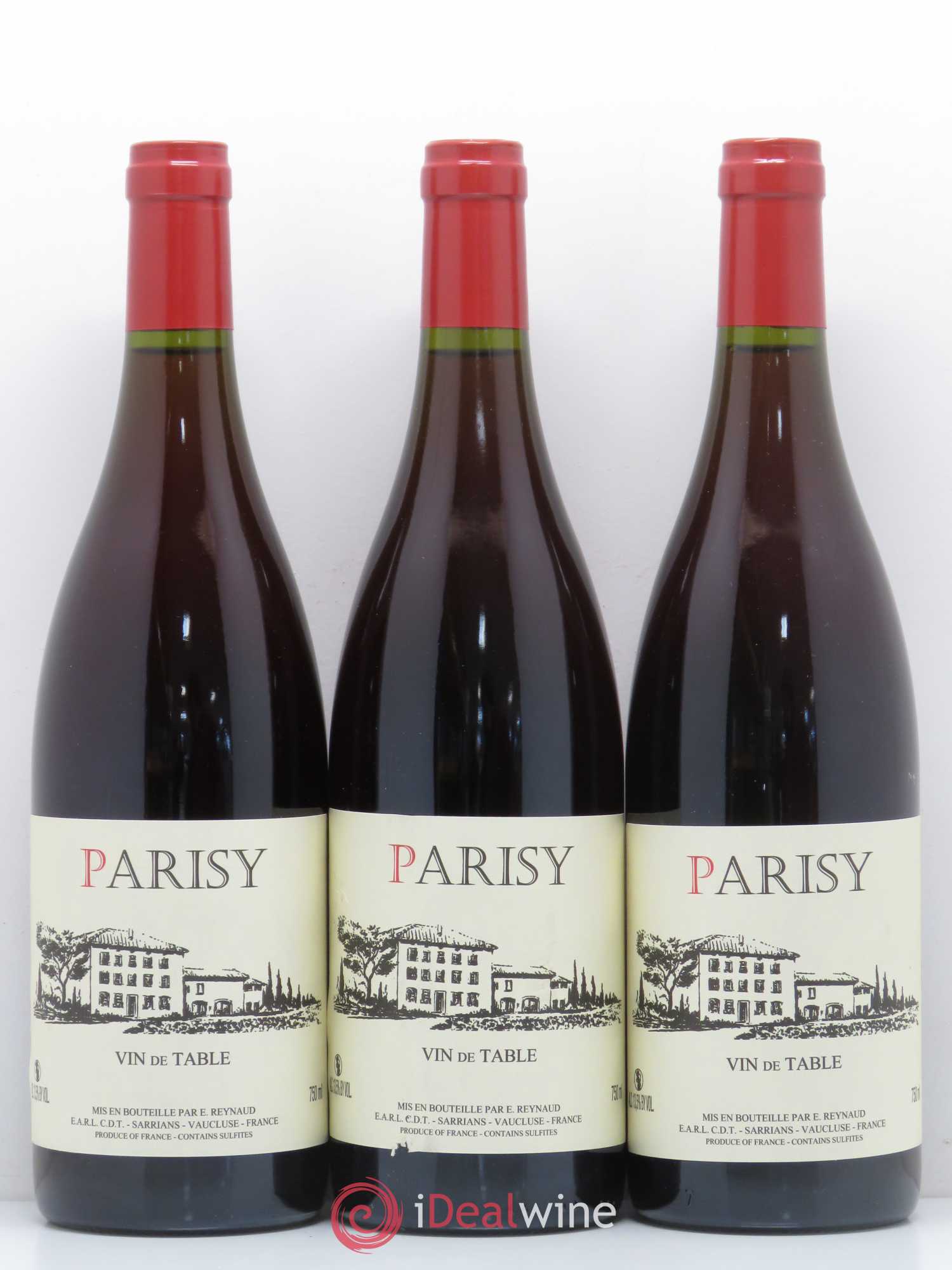 Vin de Table Parisy Emmanuel Reynaud - Lot de 3 bouteilles - 0