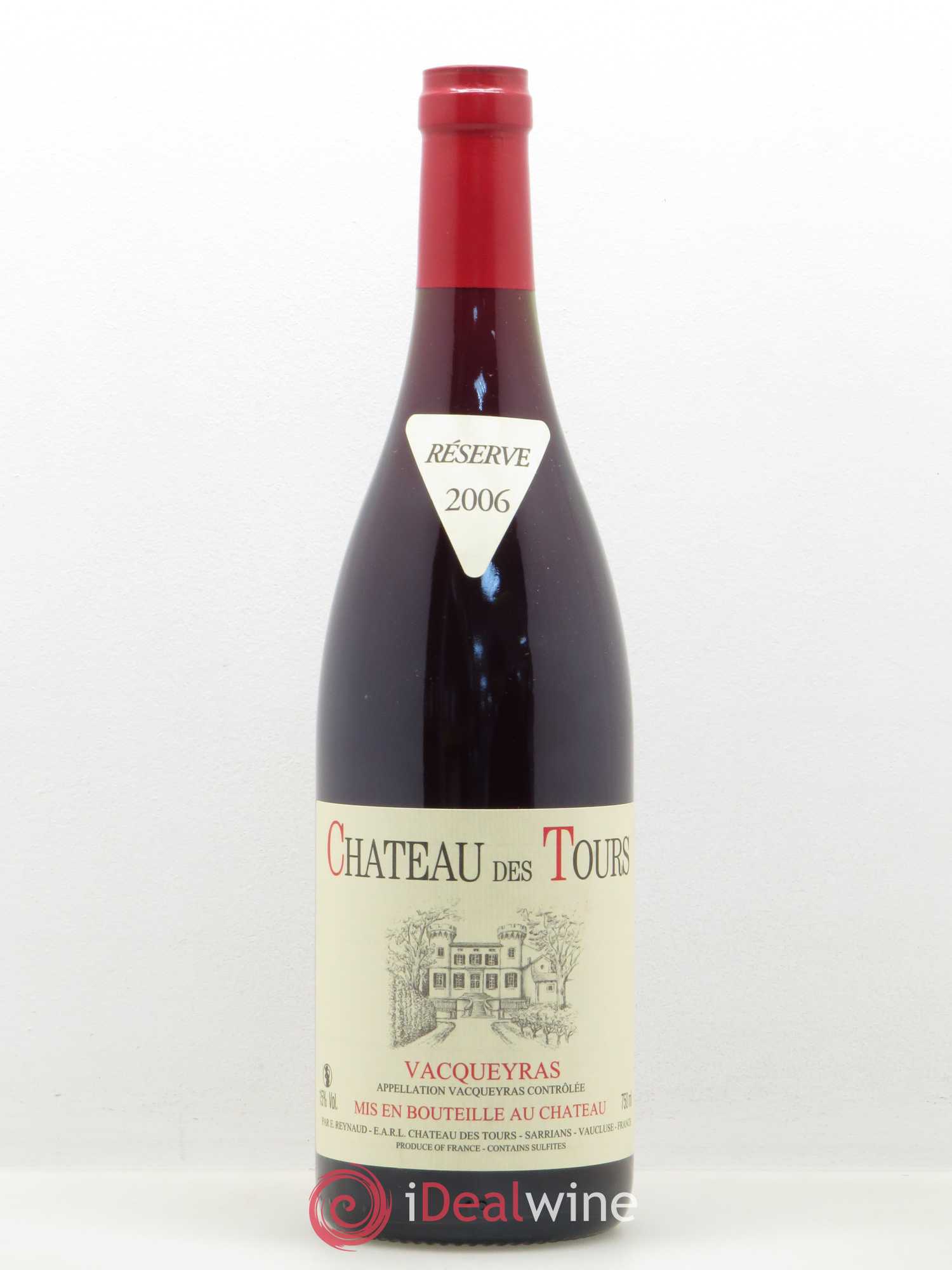 Vacqueyras Château des Tours Emmanuel Reynaud (sans prix de réserve) 2006 - Lot de 1 bouteille - 0
