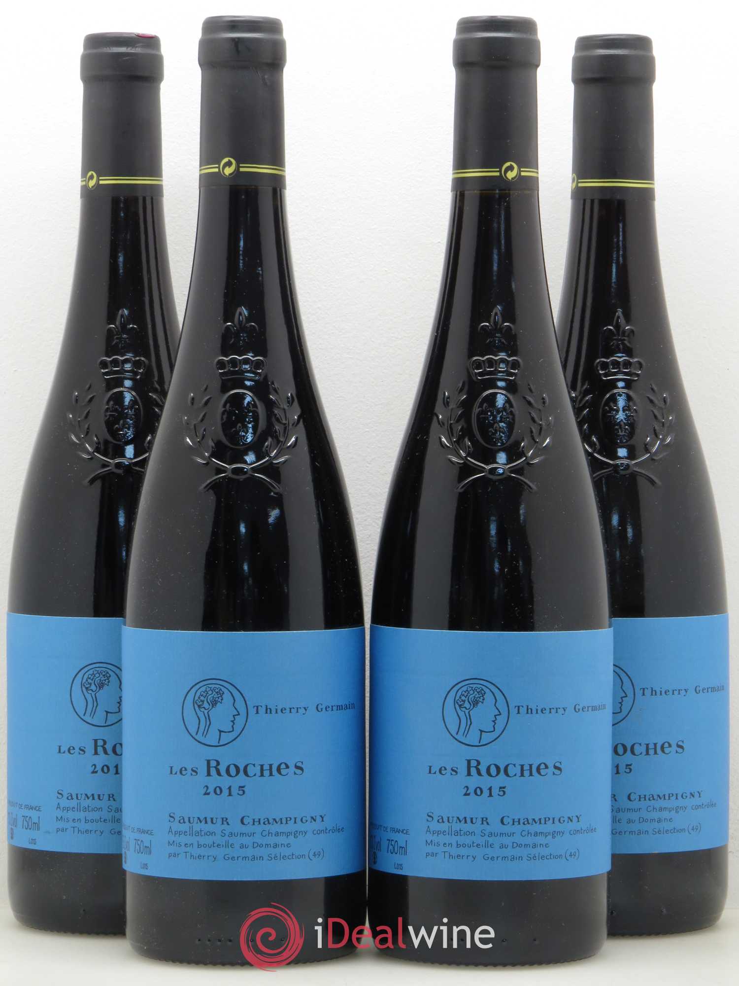 Saumur-Champigny Les Roches Domaine des Roches Neuves - Thierry Germain (sans prix de réserve) 2015 - Lot de 4 bouteilles - 0
