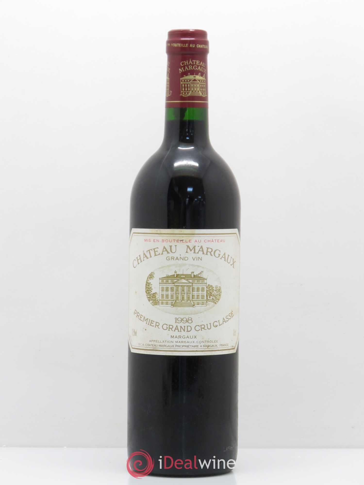 Château Margaux 1er Grand Cru Classé 1998 - Lot de 1 bouteille - 0