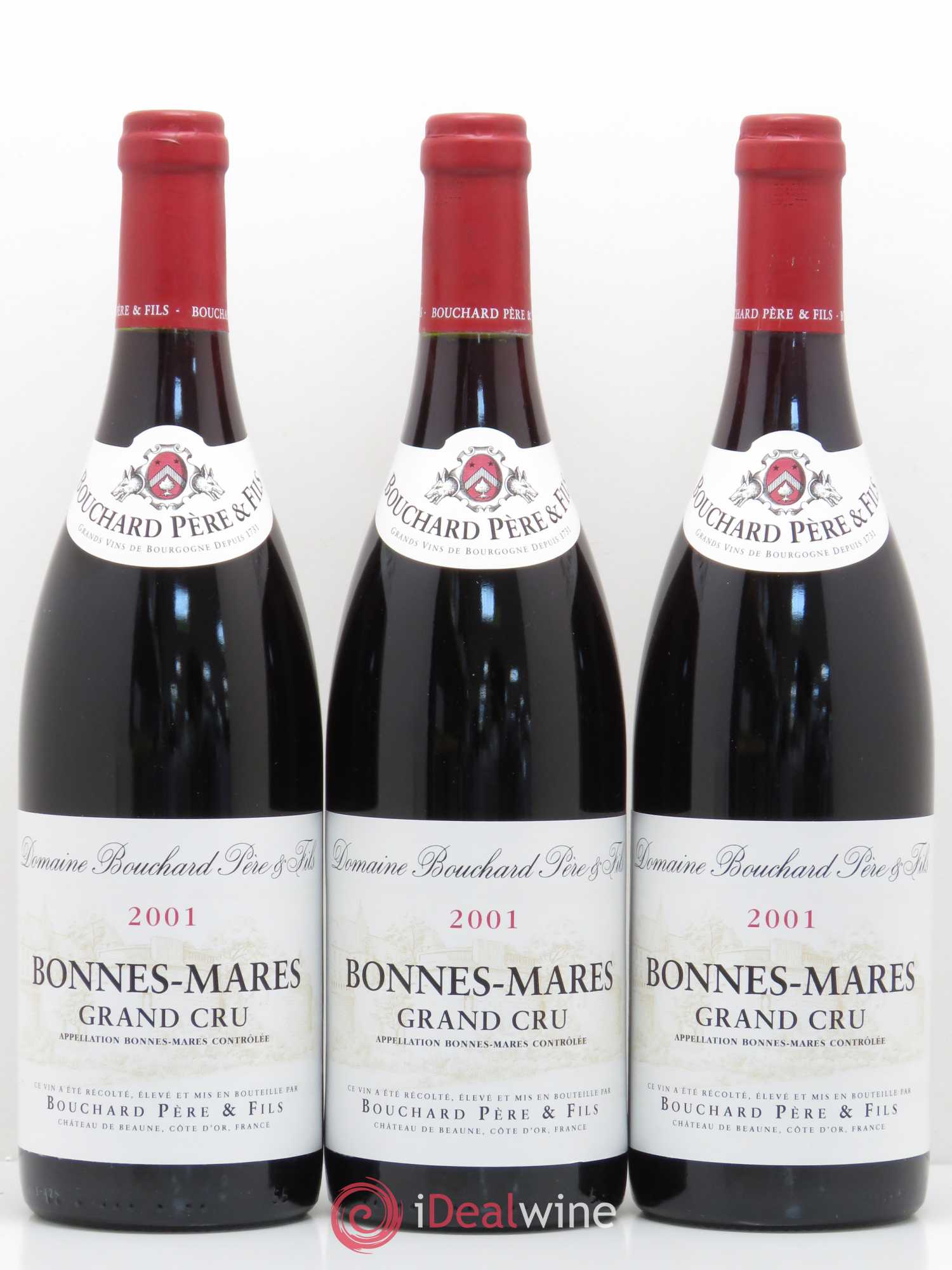 Bonnes-Mares Grand Cru Bouchard Père & Fils 2001 - Lot de 3 bouteilles - 0