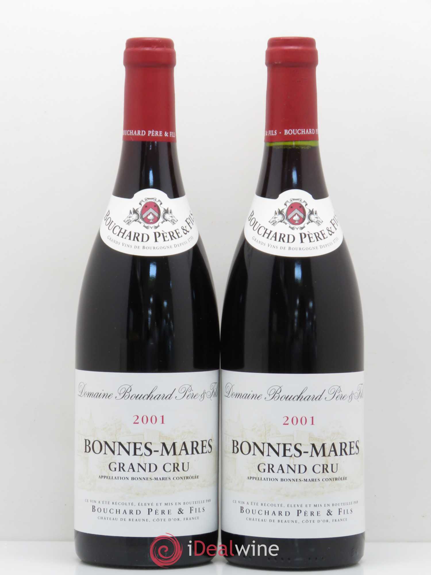 Bonnes-Mares Grand Cru Bouchard Père & Fils 2001 - Lot de 2 bouteilles - 0