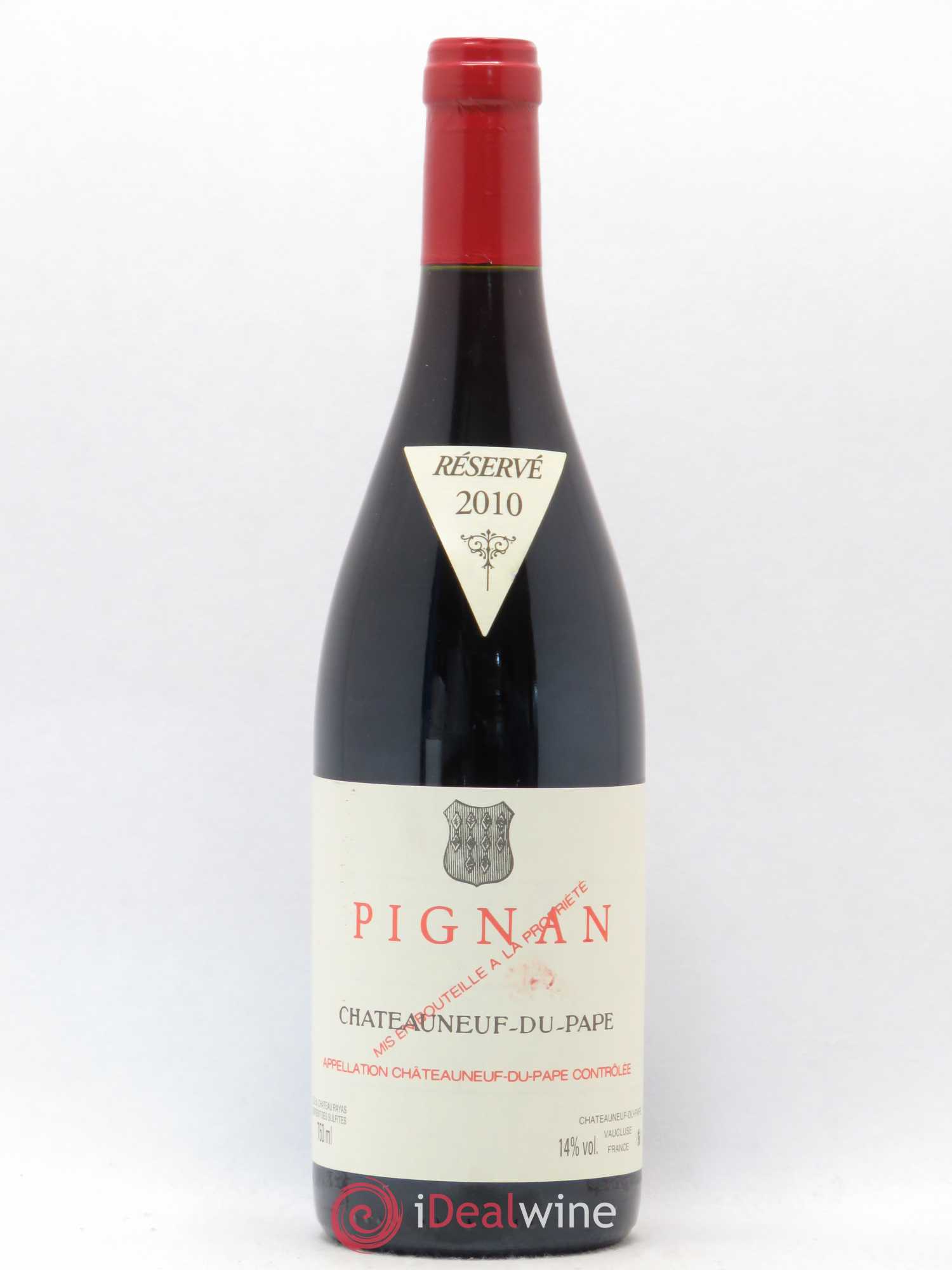 Châteauneuf-du-Pape Pignan Emmanuel Reynaud 2010 - Lot de 1 bouteille - 0