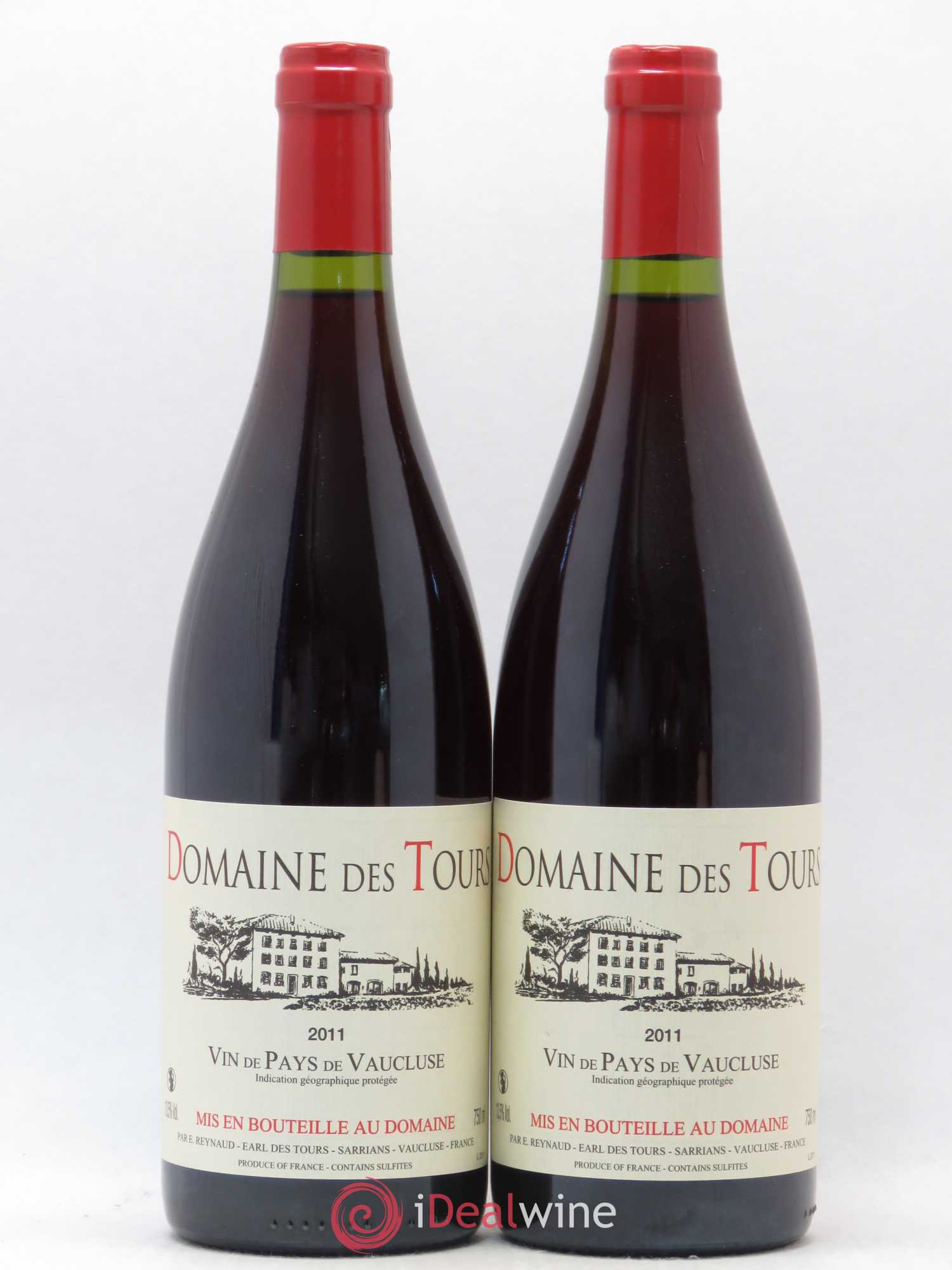 Vaucluse (Vin de Pays de Vaucluse) Domaine des Tours Emmanuel Reynaud 2011 - Lot de 2 bouteilles - 0