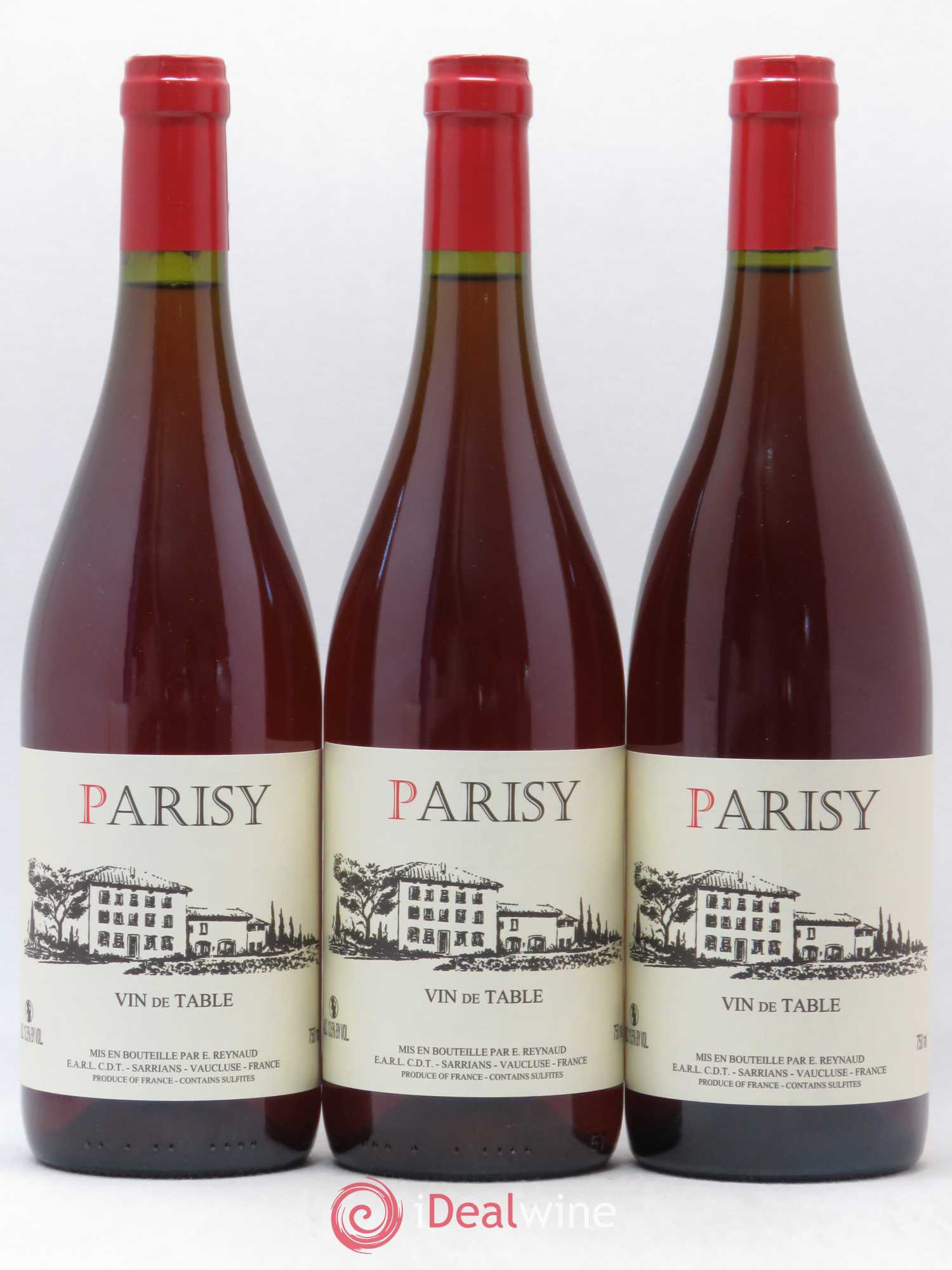 Vin de Table Parisy Emmanuel Reynaud - Lot de 3 bouteilles - 0