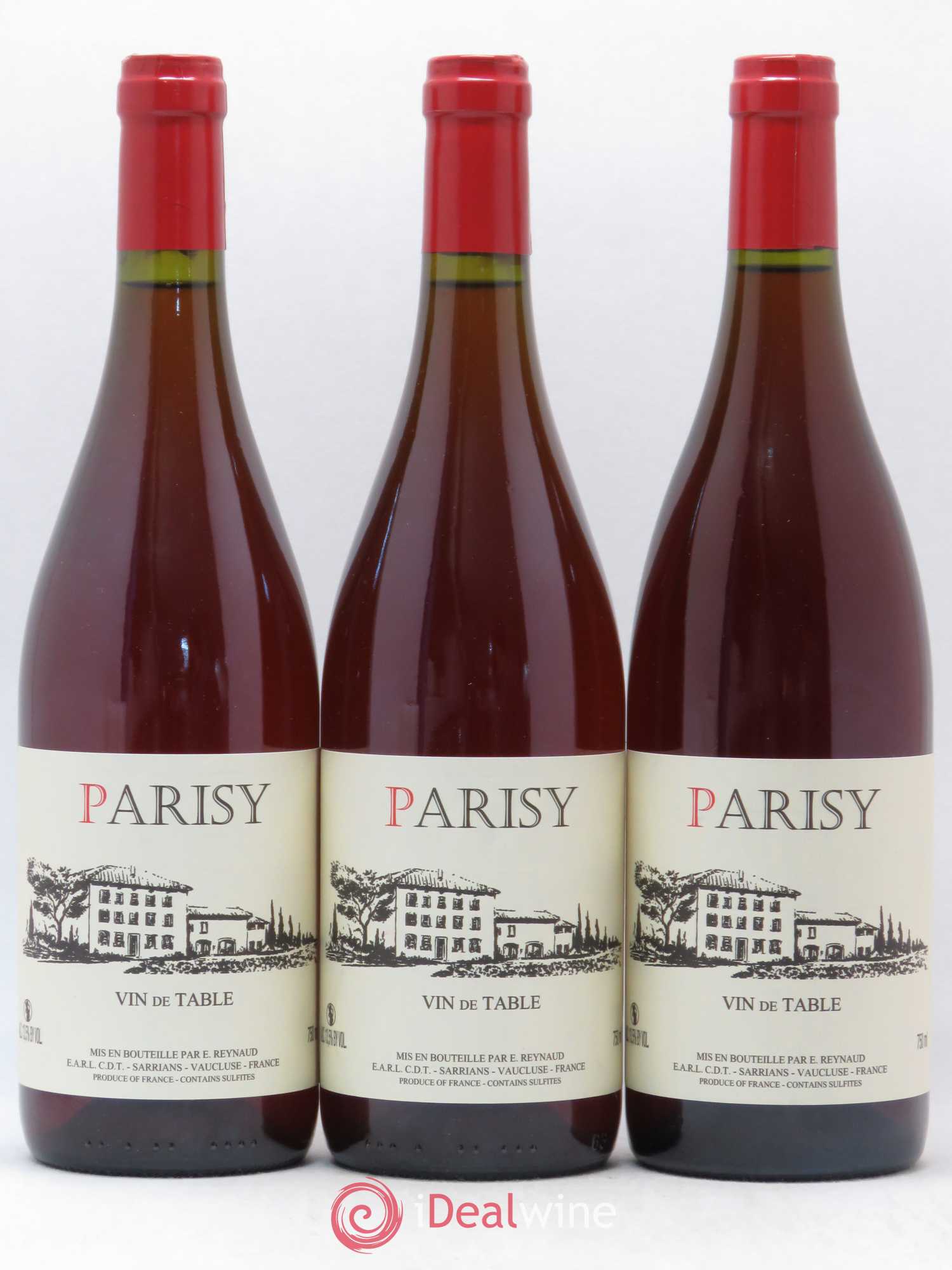 Vin de Table Parisy Emmanuel Reynaud - Lot de 3 bouteilles - 0
