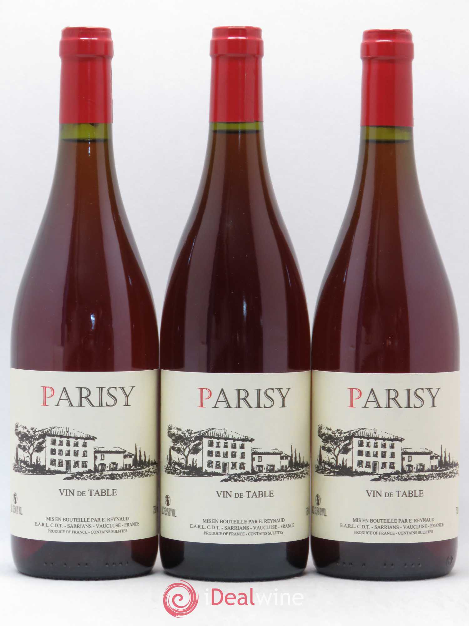 Vin de Table Parisy Emmanuel Reynaud - Lot de 3 bouteilles - 0