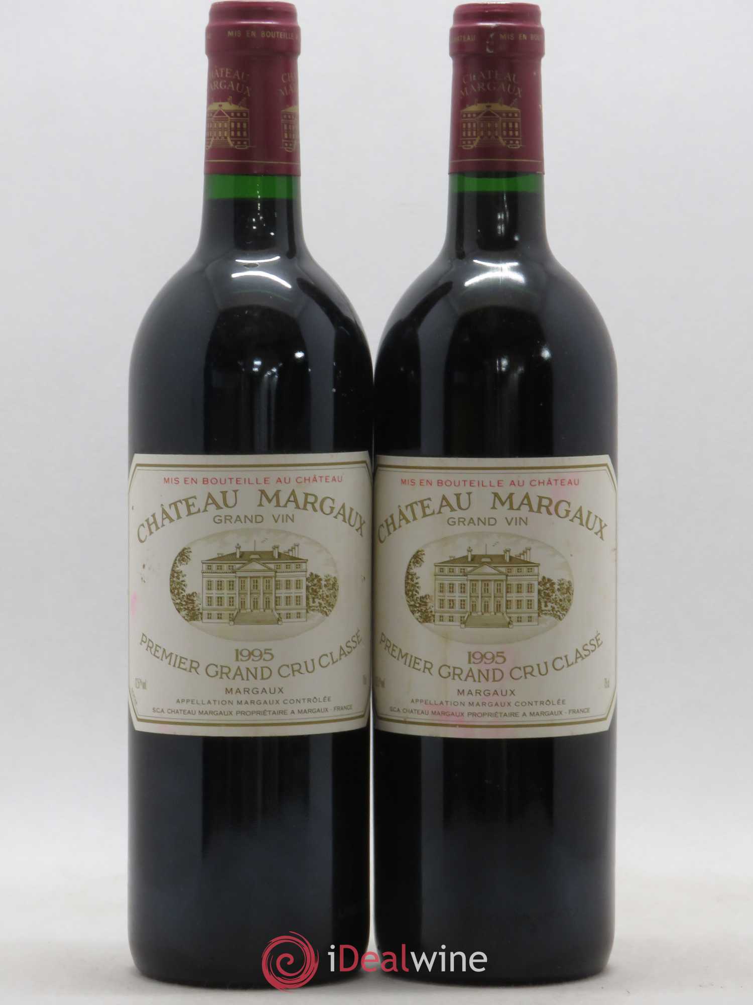 Château Margaux 1er Grand Cru Classé 1995 - Lot de 2 bouteilles - 0