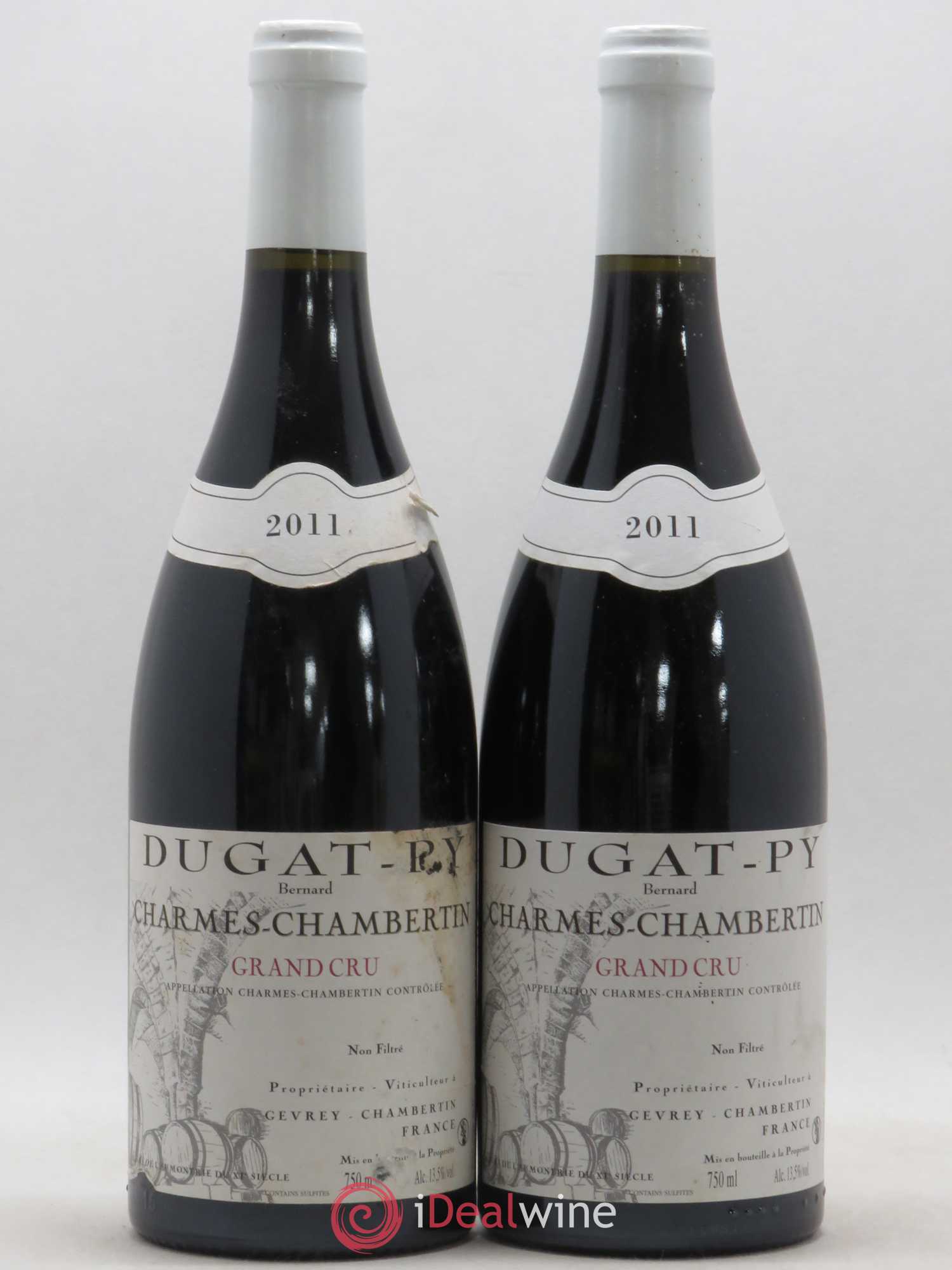 Charmes-Chambertin Grand Cru Dugat-Py (sans prix de réserve) 2011 - Lot de 2 bouteilles - 0