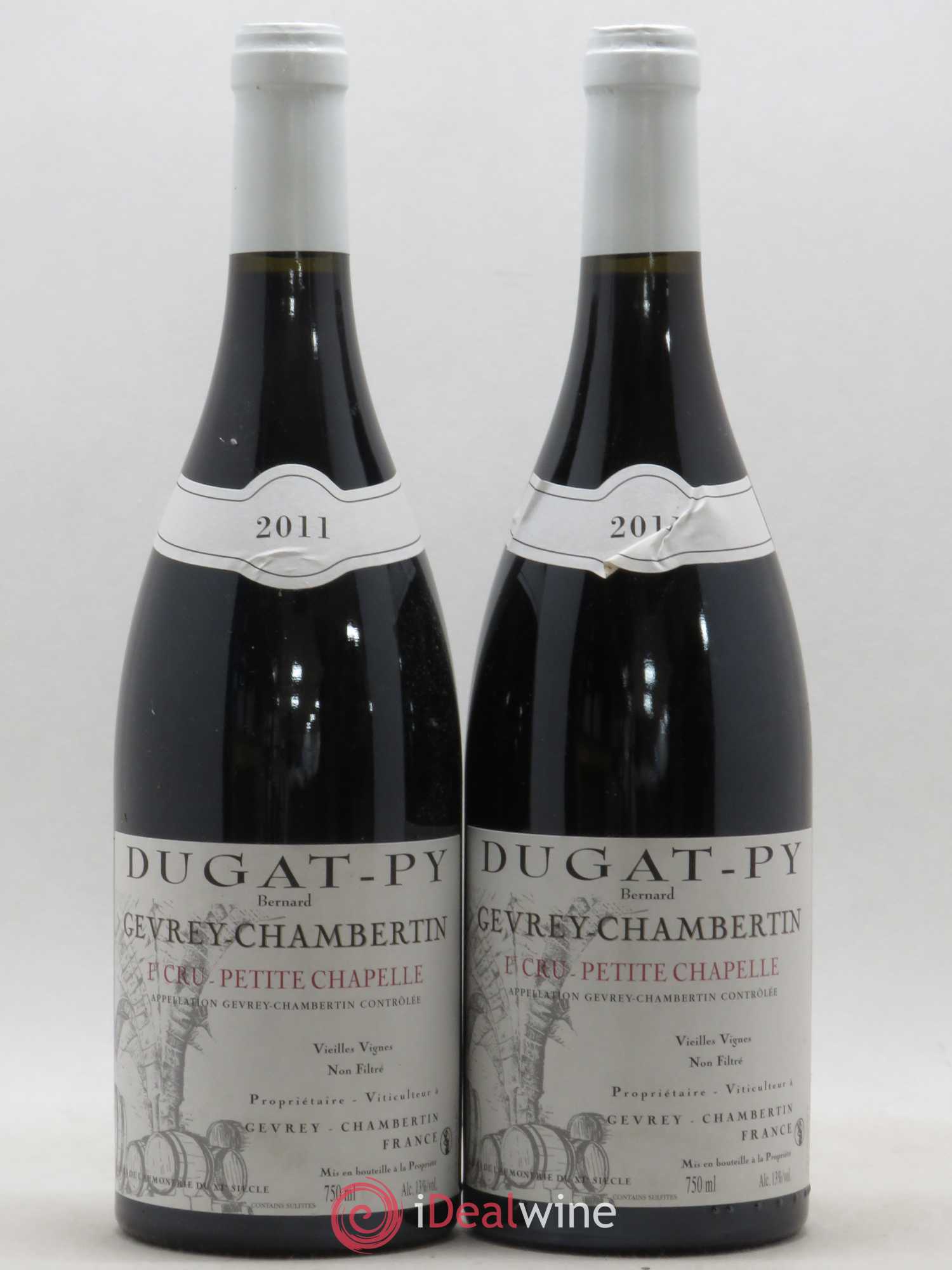 Gevrey-Chambertin 1er Cru Petite Chapelle Vieilles Vignes Dugat-Py V.v 2011 - Lot de 2 bouteilles - 0