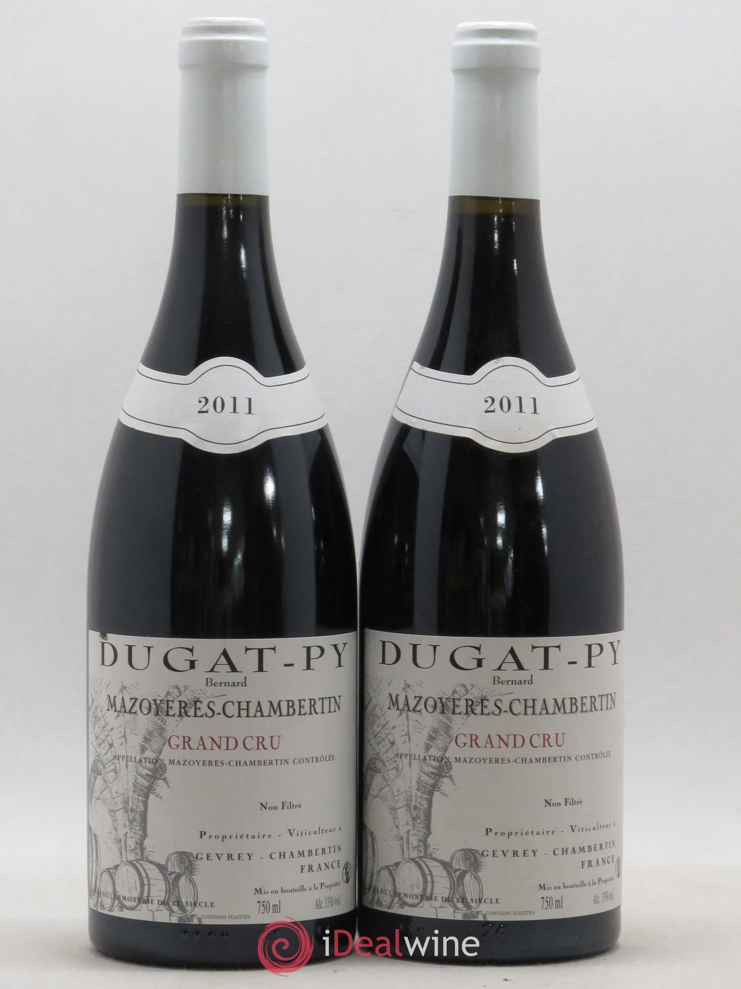 Mazoyères-Chambertin Grand Cru Dugat-Py (sans prix de réserve) 2011 - Lot de 2 bouteilles - 0