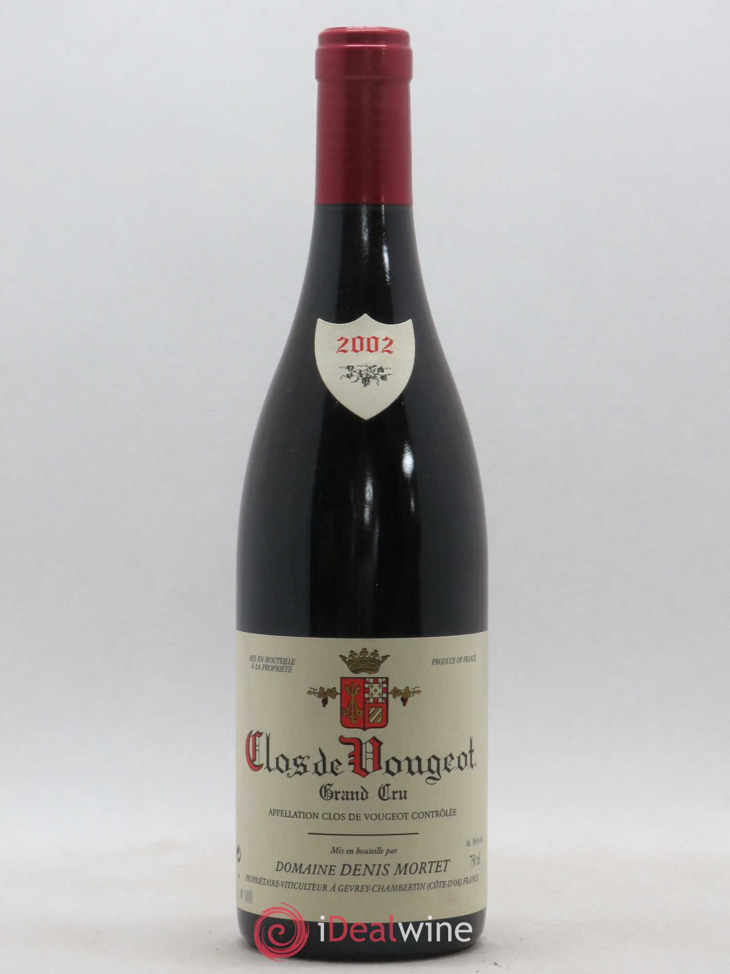 Clos de Vougeot Grand Cru Denis Mortet (Domaine) 2002 - Lot de 1 bouteille - 0