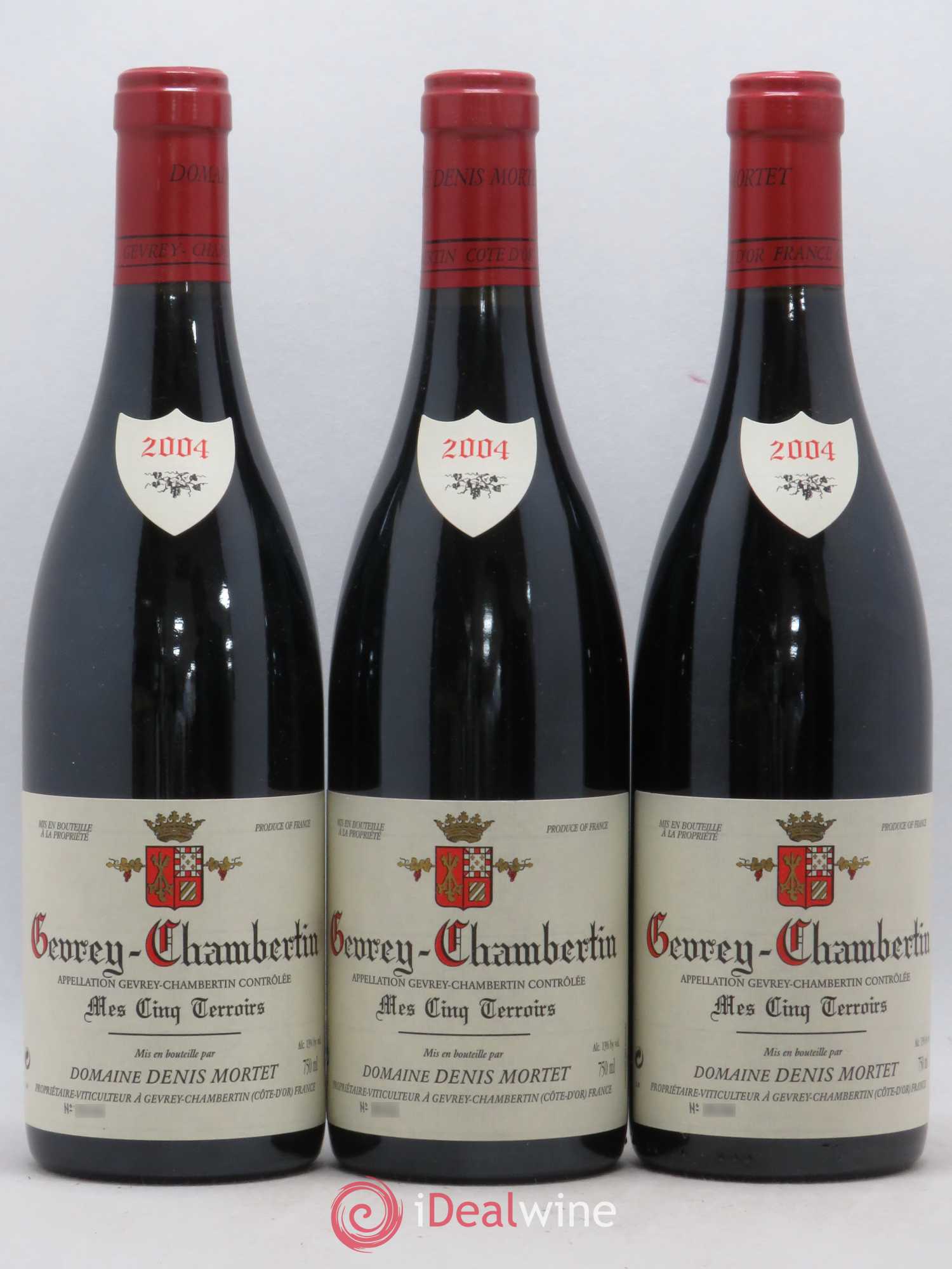 Gevrey-Chambertin Mes Cinq Terroirs Denis Mortet (Domaine) 2004 - Lot de 3 bouteilles - 0