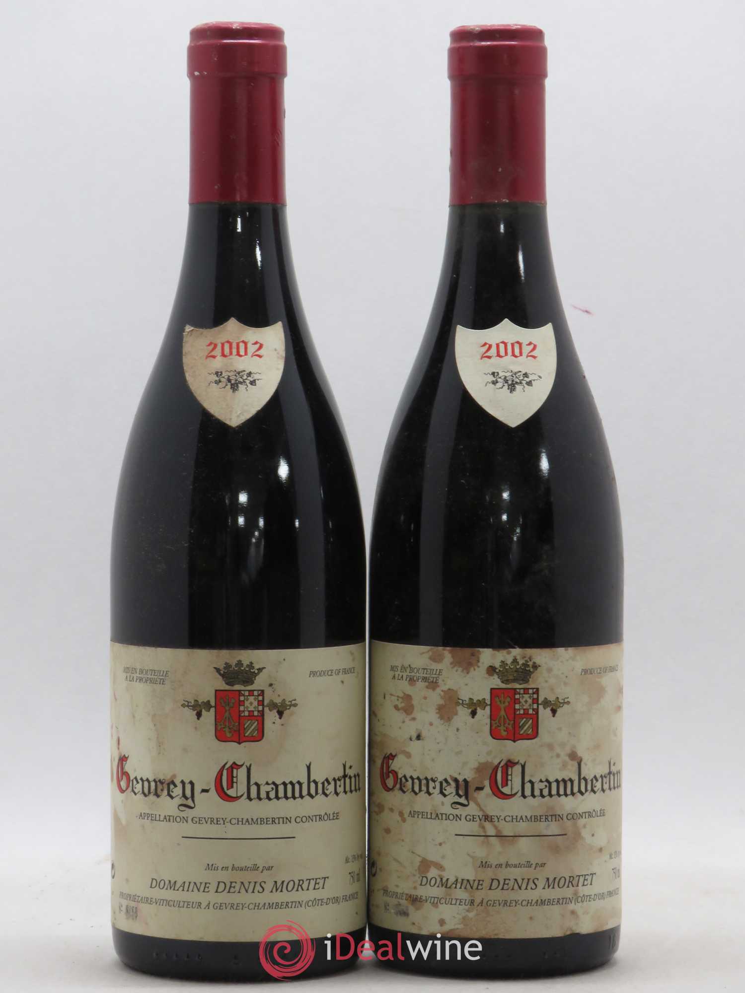 Gevrey-Chambertin Denis Mortet (Domaine) 2002 - Lot de 2 bouteilles - 0