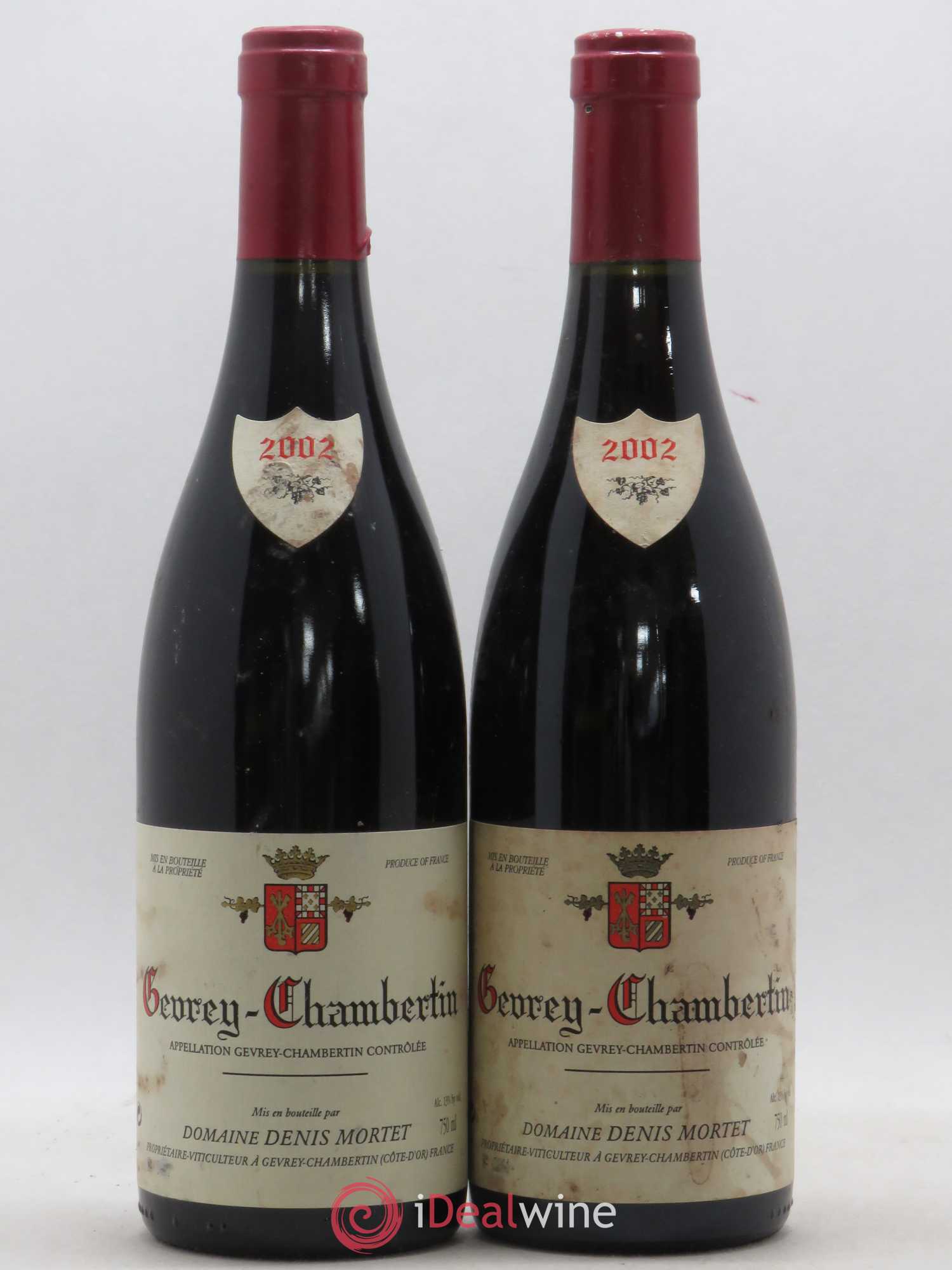 Gevrey-Chambertin Denis Mortet (Domaine) 2002 - Lot de 2 bouteilles - 0