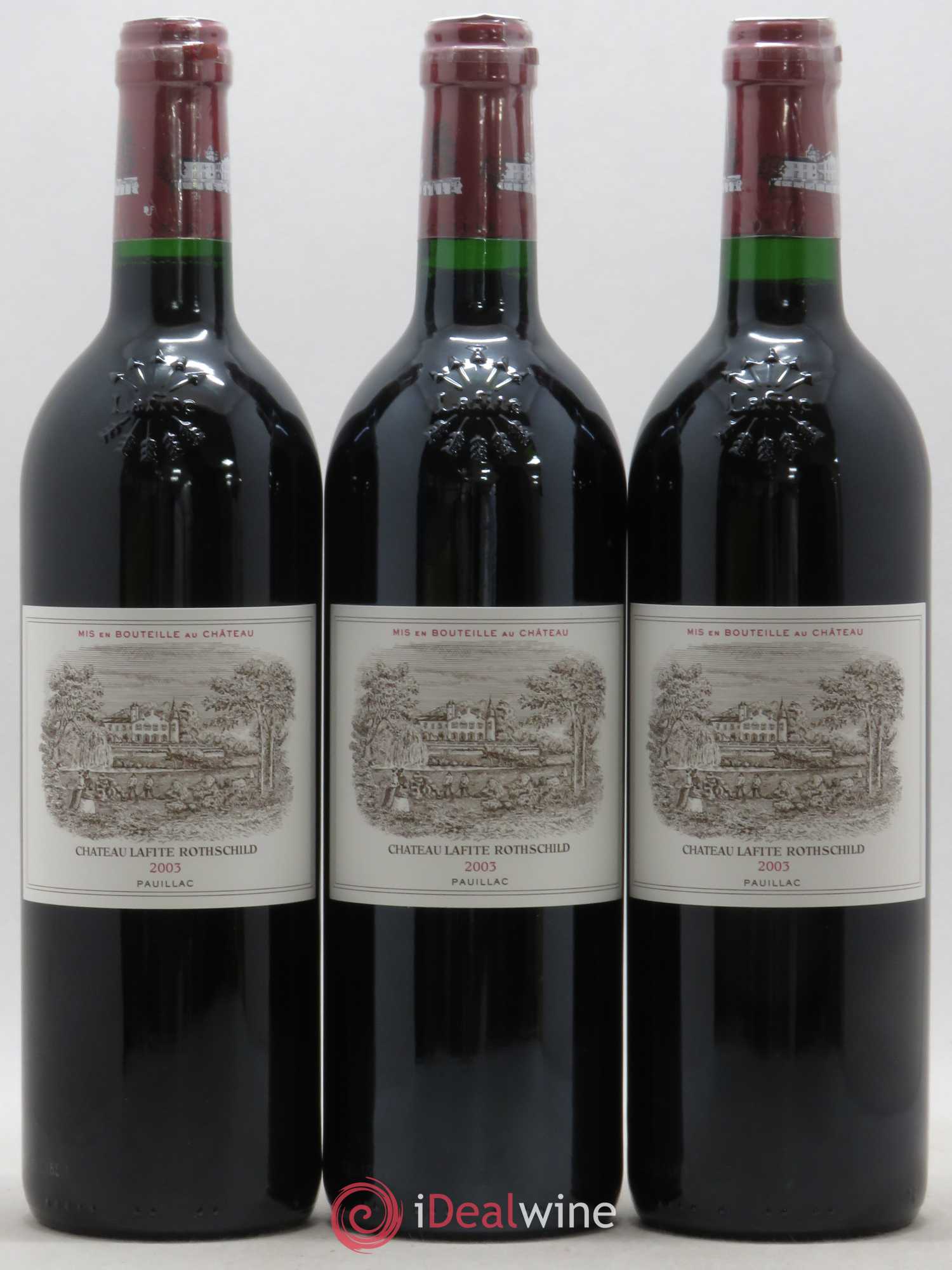 Château Lafite Rothschild 1er Grand Cru Classé 2003 - Lot de 6 bouteilles - 1